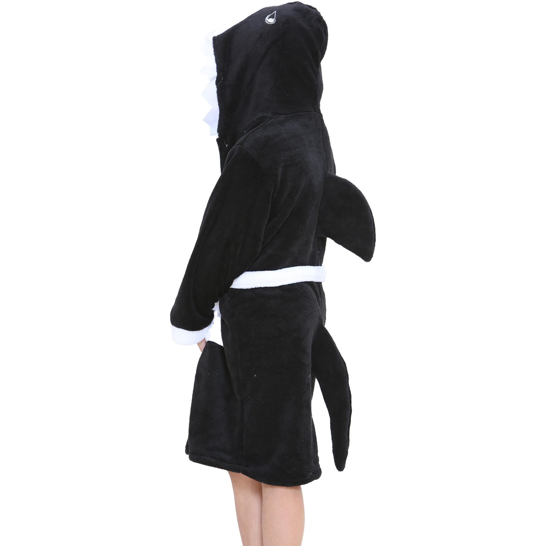 A2Z 4 Kids Super Soft 3D Animal Detail Dressing Gown Nightwear Hooded Robe 2-1 - Picture 125 of 154