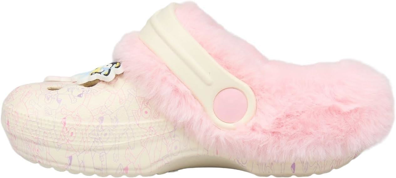 Bluey Girls Clogs Kids Fur Lined Slippers with Strap Comfortable Indoor Shoes - Picture 4 of 6