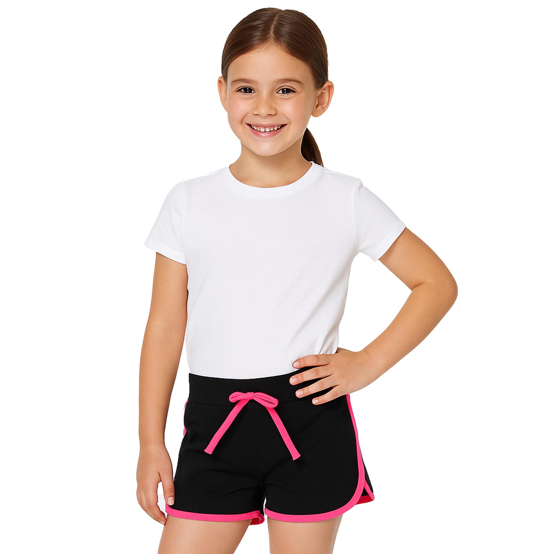 Girls Shorts 100% Cotton Dance Sports Summer Hot Short Lightweight Pants 2-13 - Picture 22 of 138