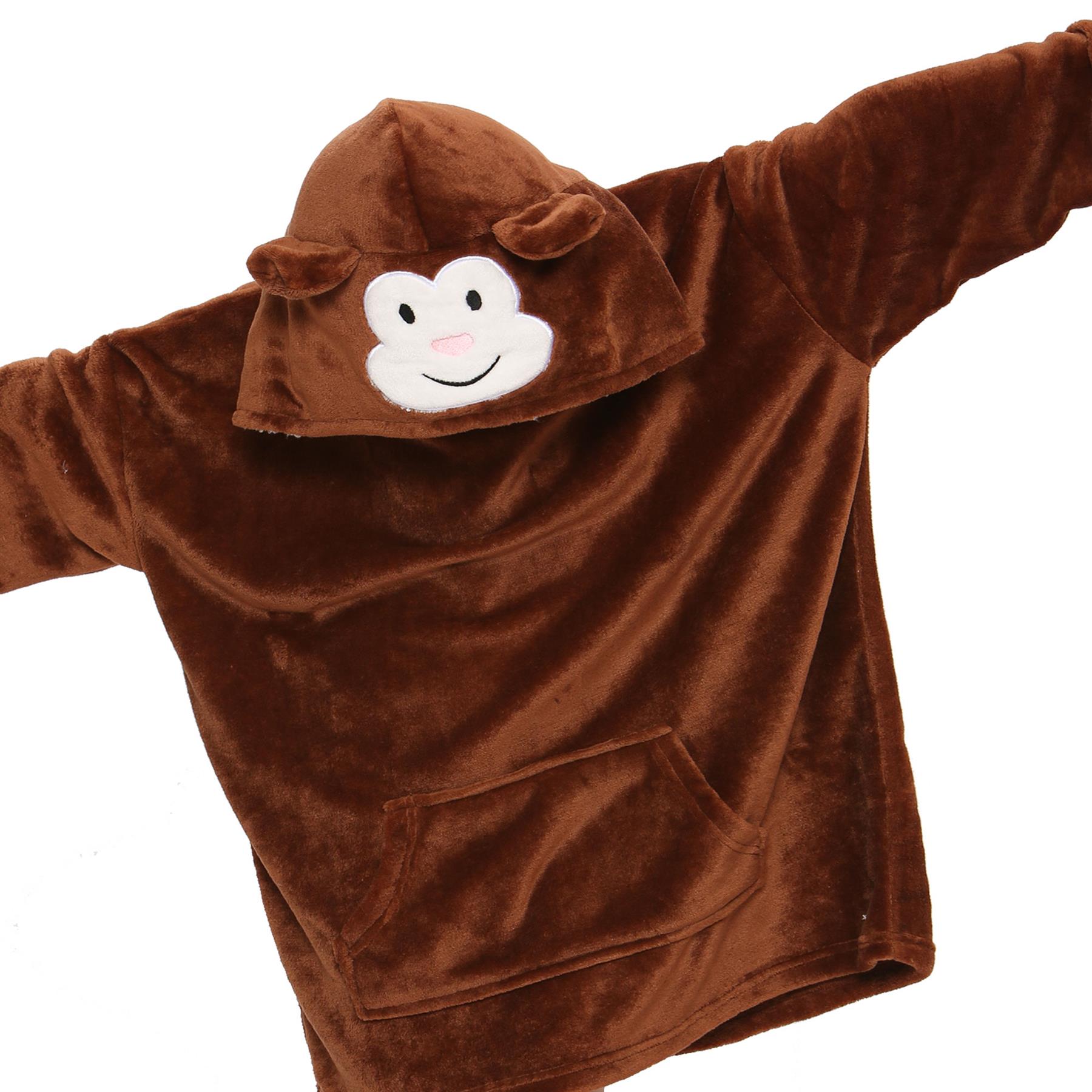 Unisex Hombres Damas Sudadera con Capucha de Gran Tamaño Animal Acurrucarse Manta Súper Suave Cálida Vellón - Imagen 62 de 104
