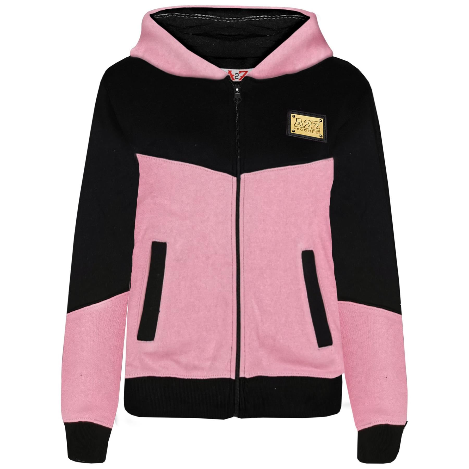 Boys Girls Tracksuit Fleece Hoodie Top Joggers Bottom Suit Set Age 2-13 years - Picture 40 of 56
