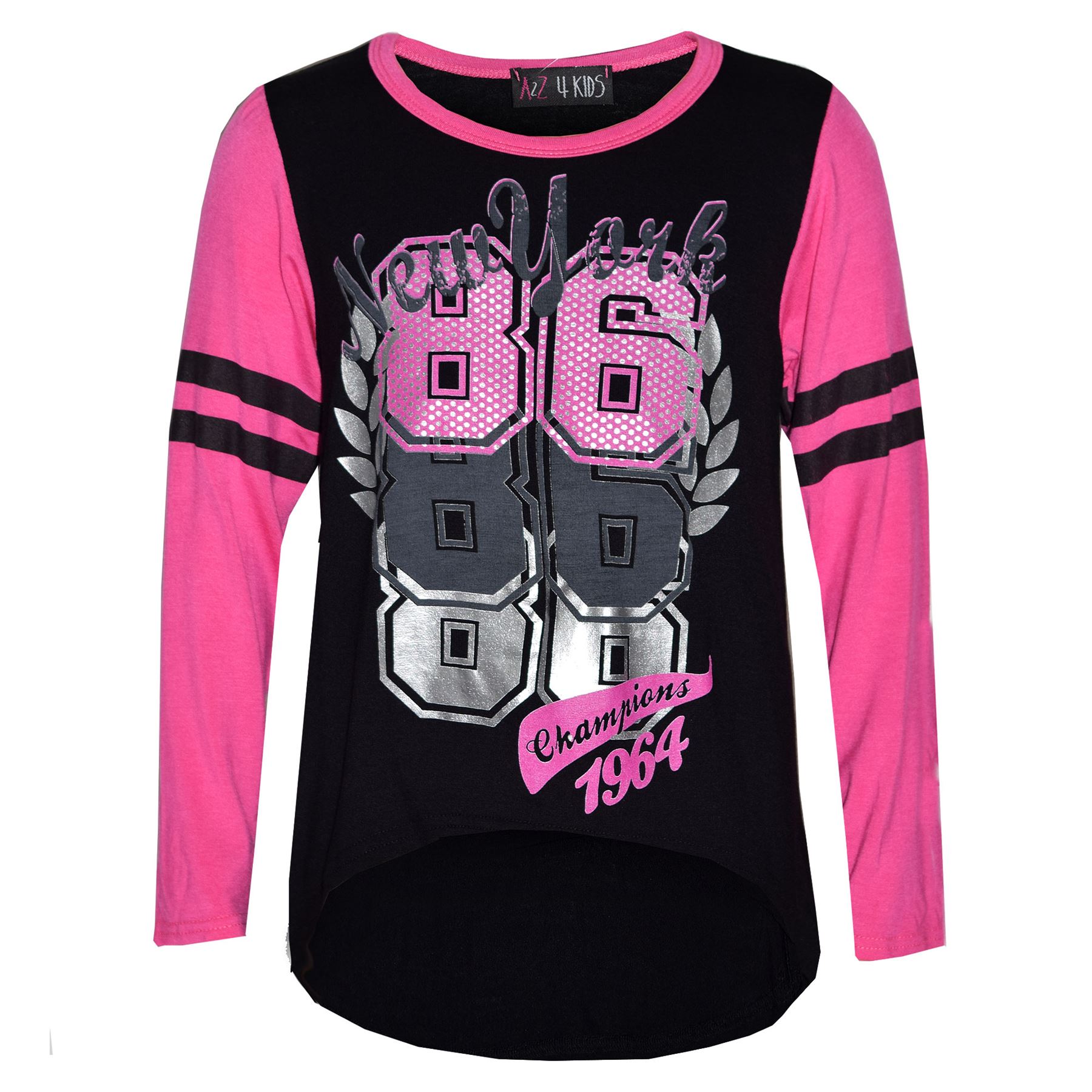 Girls Top Kids New York 86 Print Fashion Tops /& Stylish Legging Set 7-13 Years