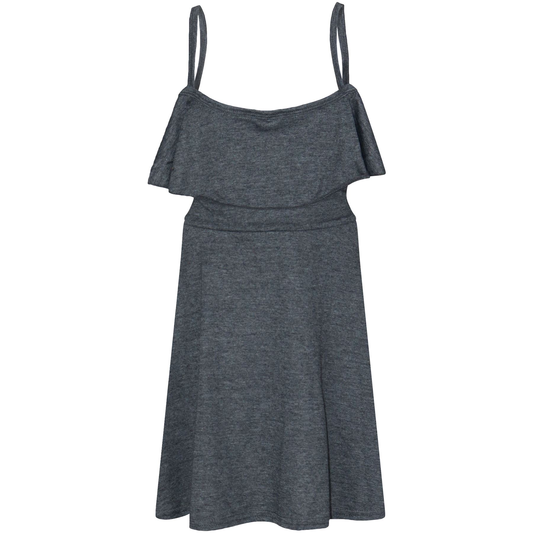 Girls Skater Dress Kids Plain Color Summer Party Off Shoulder Dresses 7-13 Yr - Picture 15 of 111