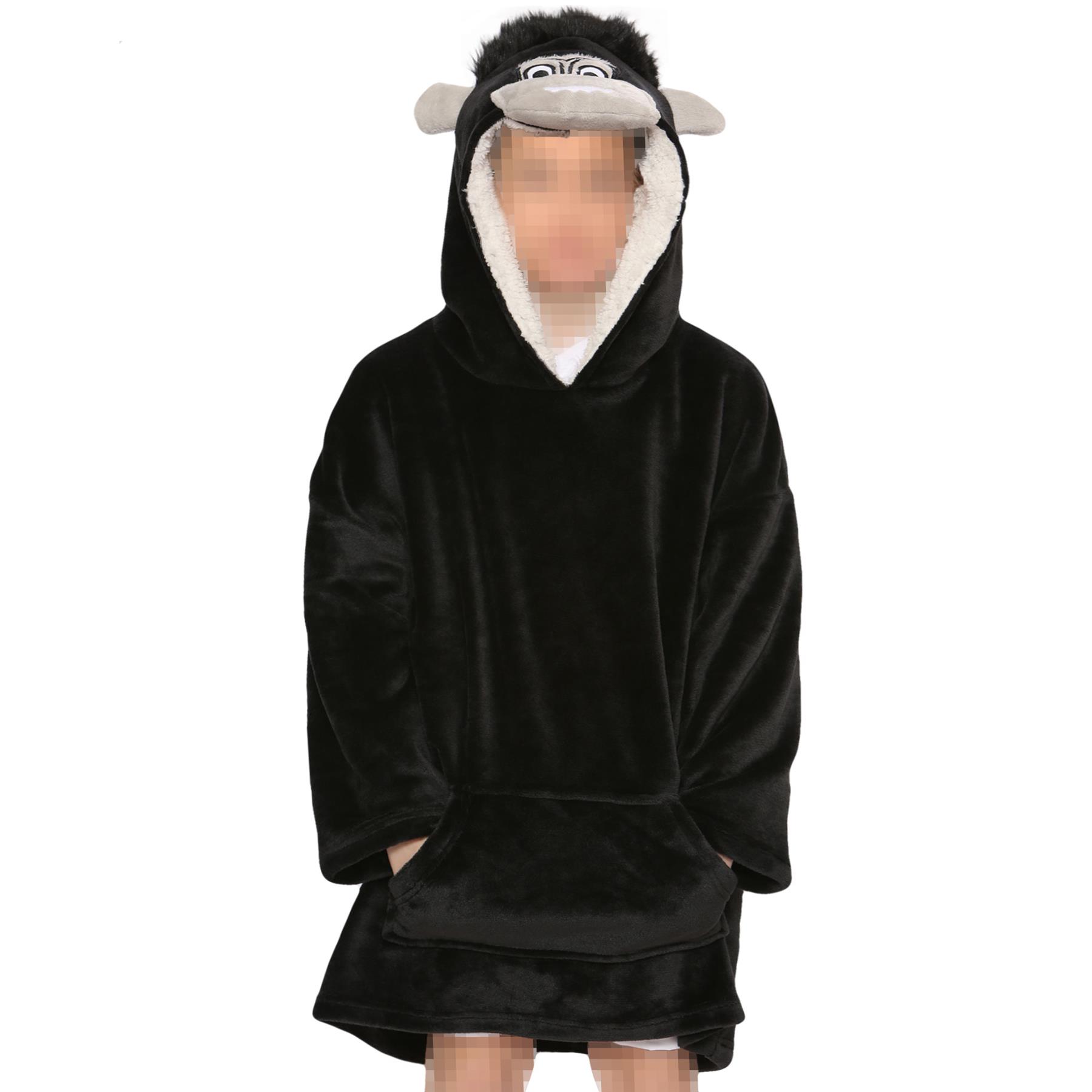 Unisex Hombres Damas Sudadera con Capucha de Gran Tamaño Animal Acurrucarse Manta Súper Suave Cálida Vellón - Imagen 49 de 104