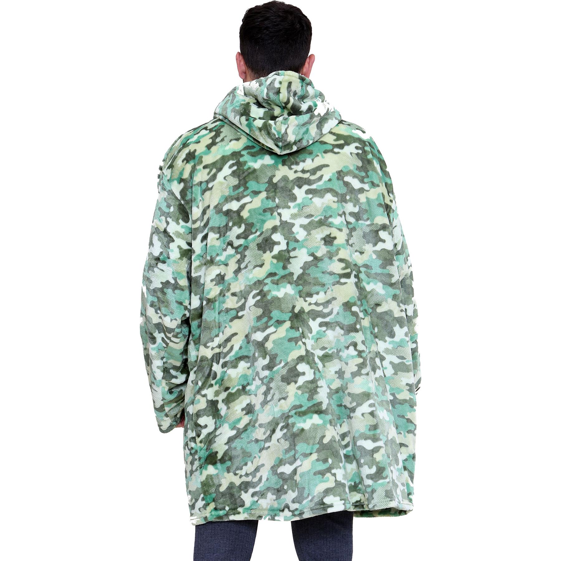 Unisex Hombres Damas Sudadera con Capucha de Gran Tamaño Animal Acurrucarse Manta Súper Suave Cálida Vellón - Imagen 27 de 104