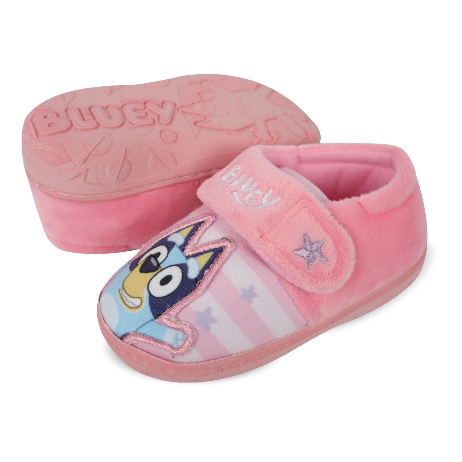 Kinder Mädchen Bluey Hausschuhe offiziell lizenzierte Figur Schuhe mit Stickerei - Bild 3 von 8