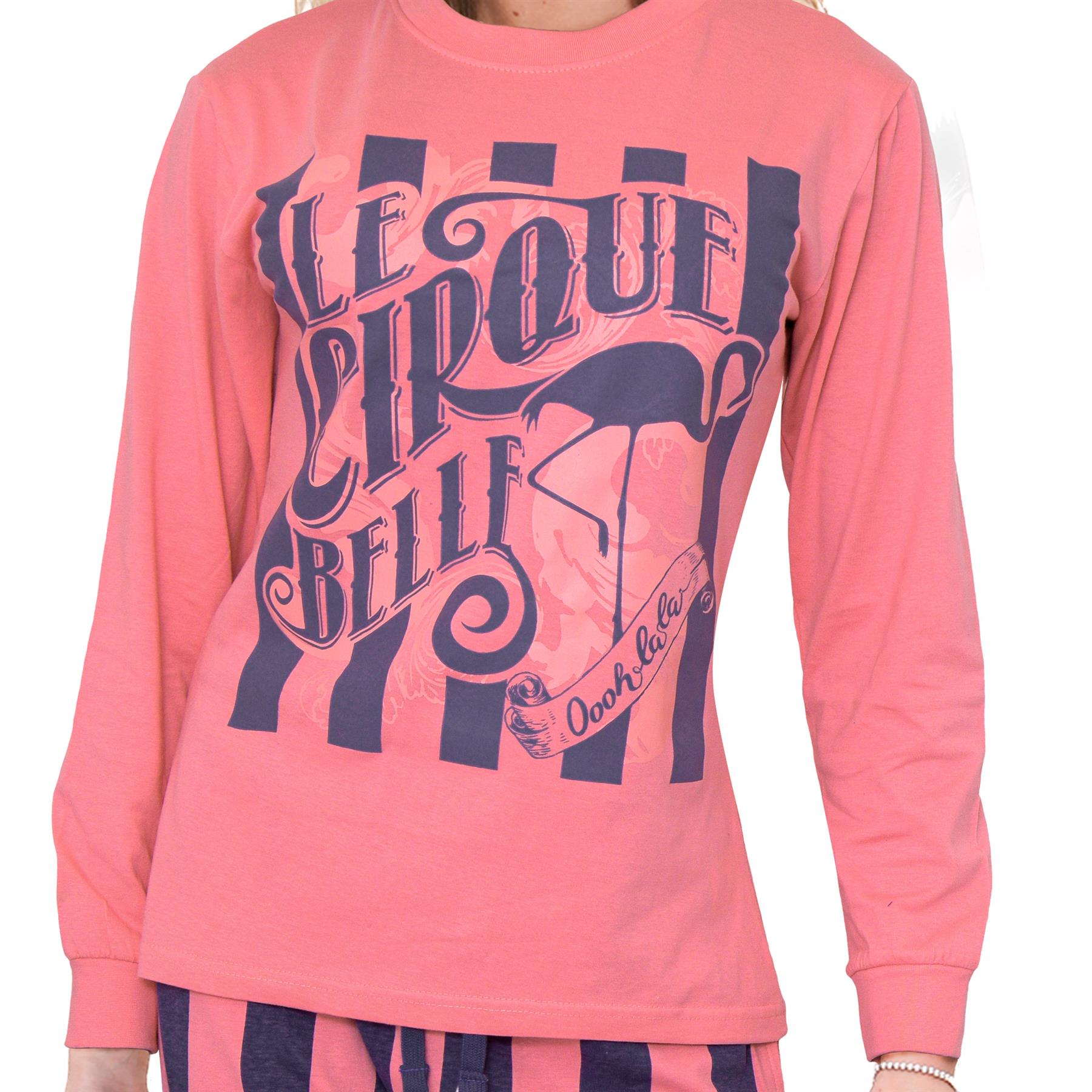 Lindo conjunto de salón de mujer de manga larga PJS de algodón suave lindo para damas - Imagen 17 de 29