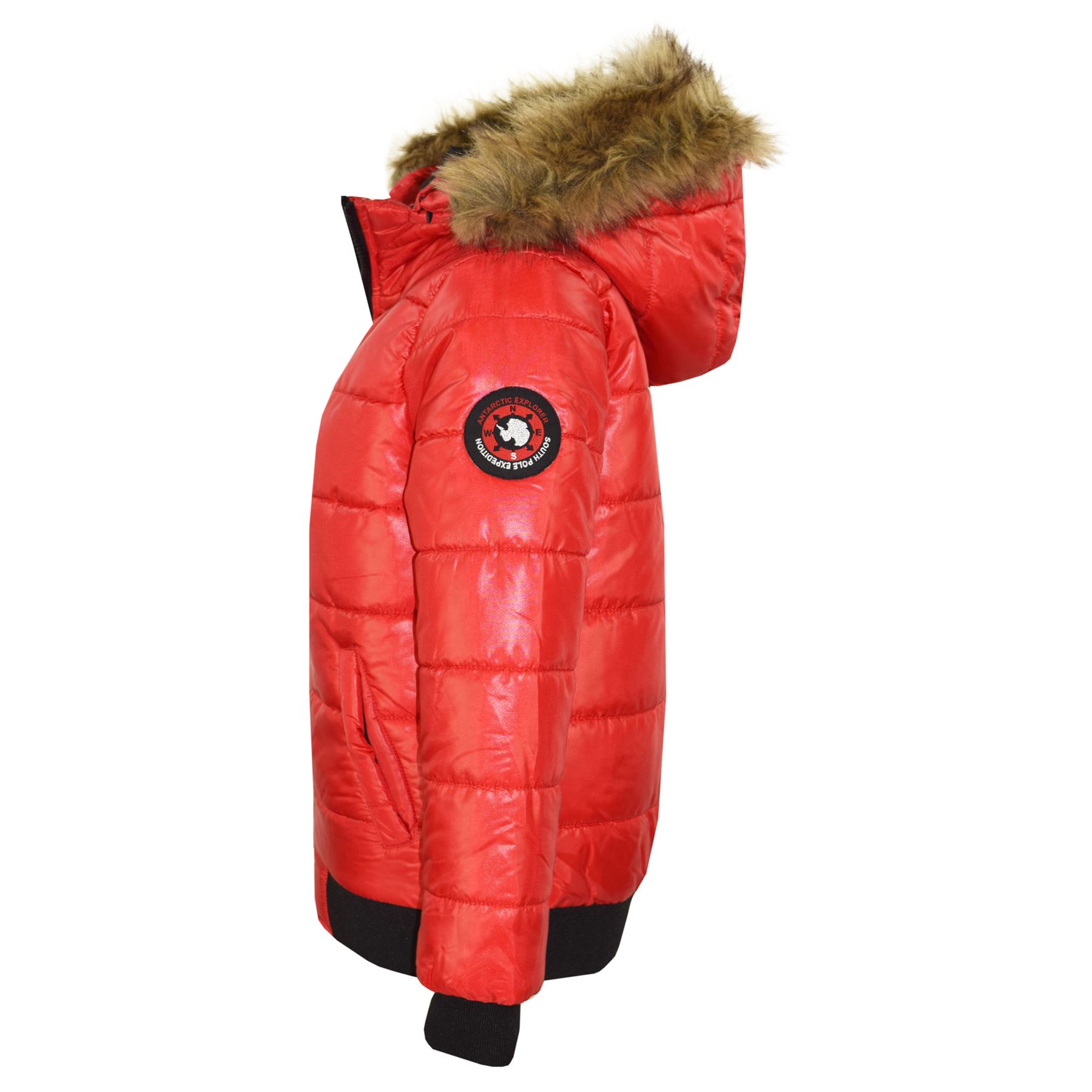 maya faux fur hood bubble coat