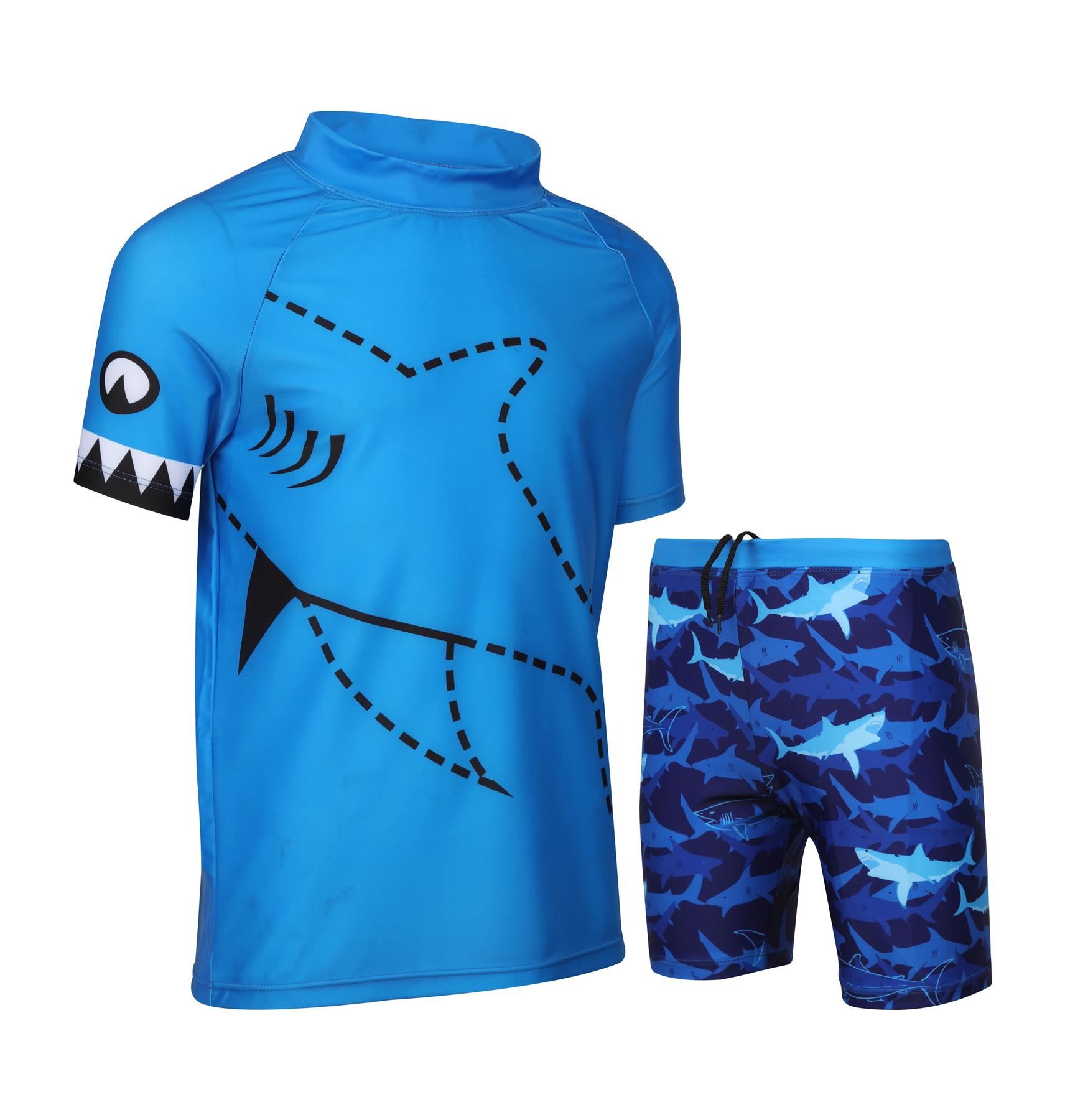 A2Z 4 Kids Boys Swimming Costume Kids Beach Bathing Swim Set Two Piece Swimsuit - Picture 54 of 79