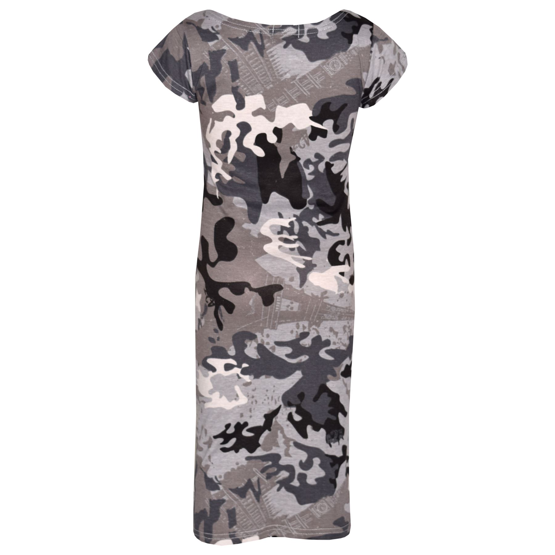 Girls Top Kids Camouflage Print Crop Top Legging Midi Dress New Age 7-13 Years - Picture 5 of 8