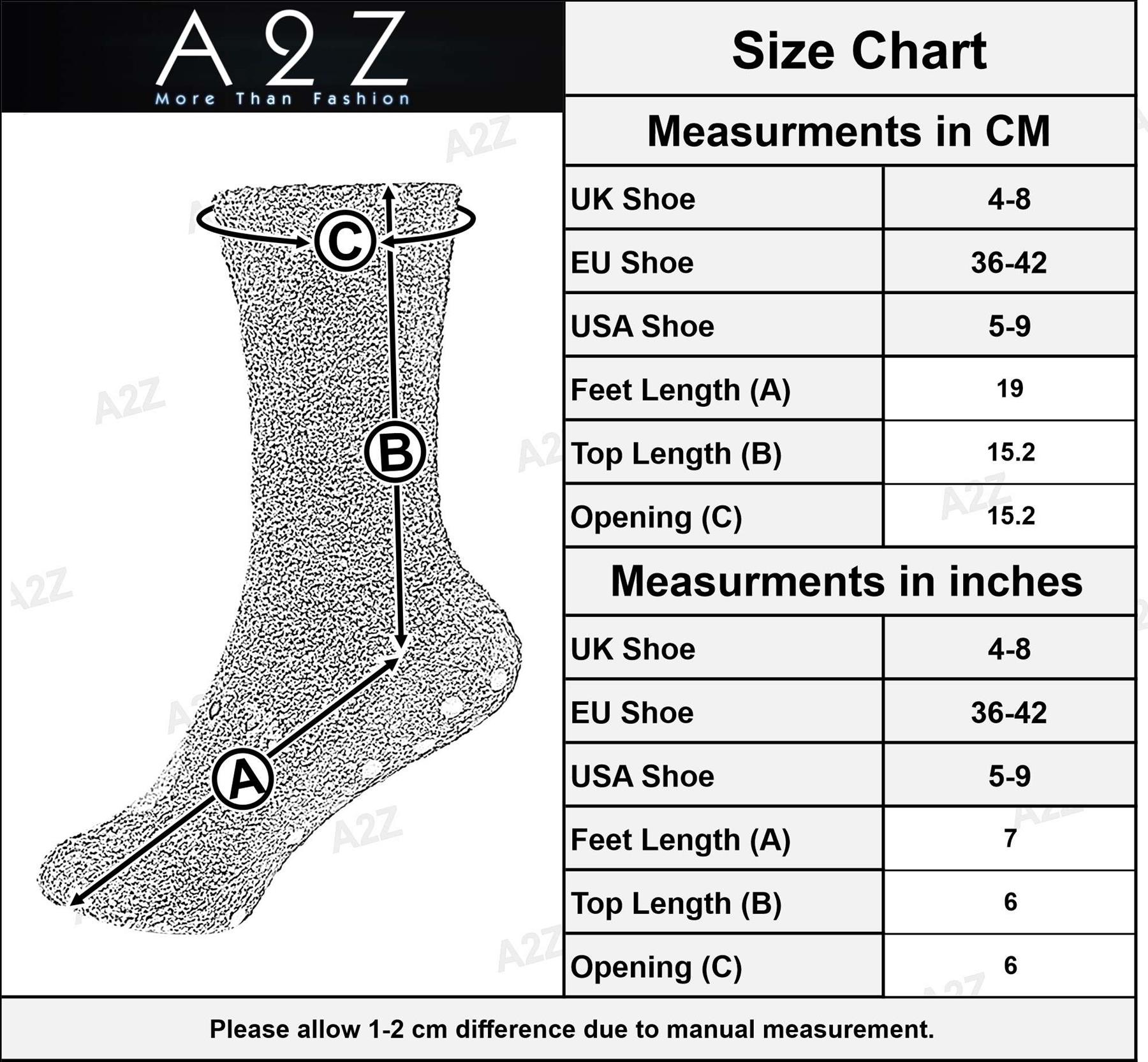 A2Z Ladies Socks 4 Pack Chenille Velvet Durable Stylish Winter Warm Cosy Socks - Picture 9 of 9