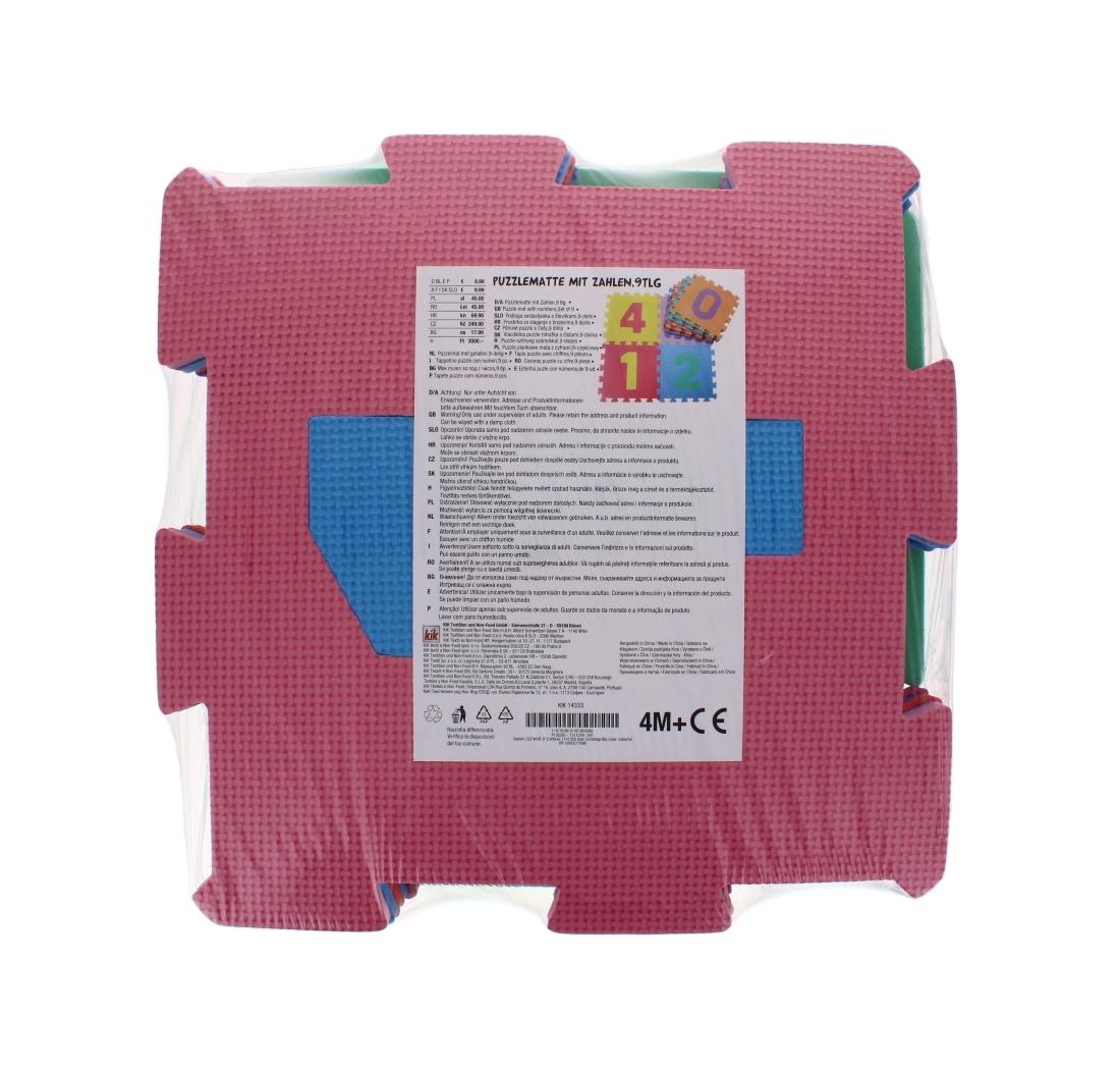 Kids Foam Puzzle Play Mat Numbers 1 to 9 Soft EVA Floor Tiles Baby Toddler Mat
