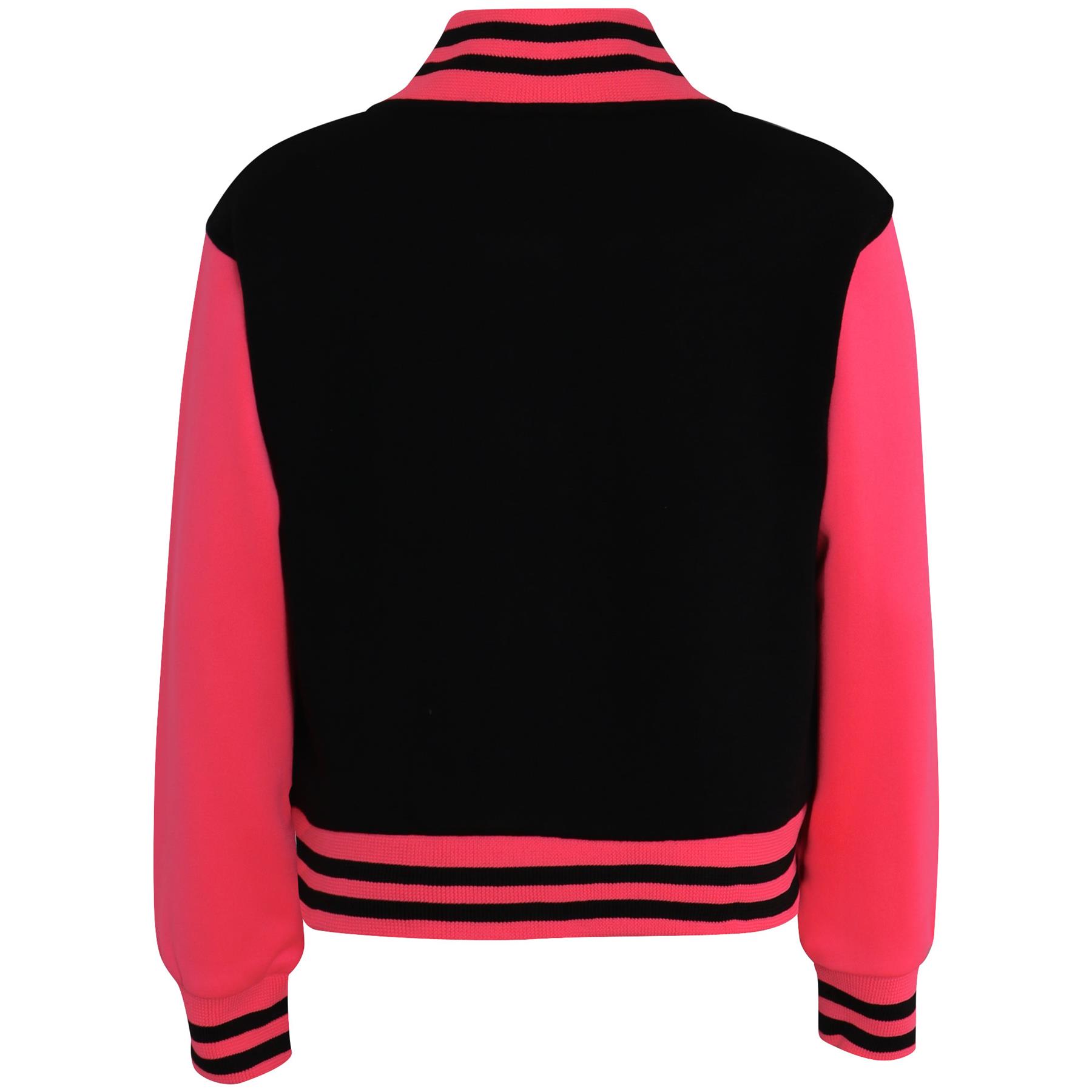Kids B.B Plain Jacket Varsity Style Long Sleeve Coat Girls Boys Age 2-13 Years - Picture 34 of 106