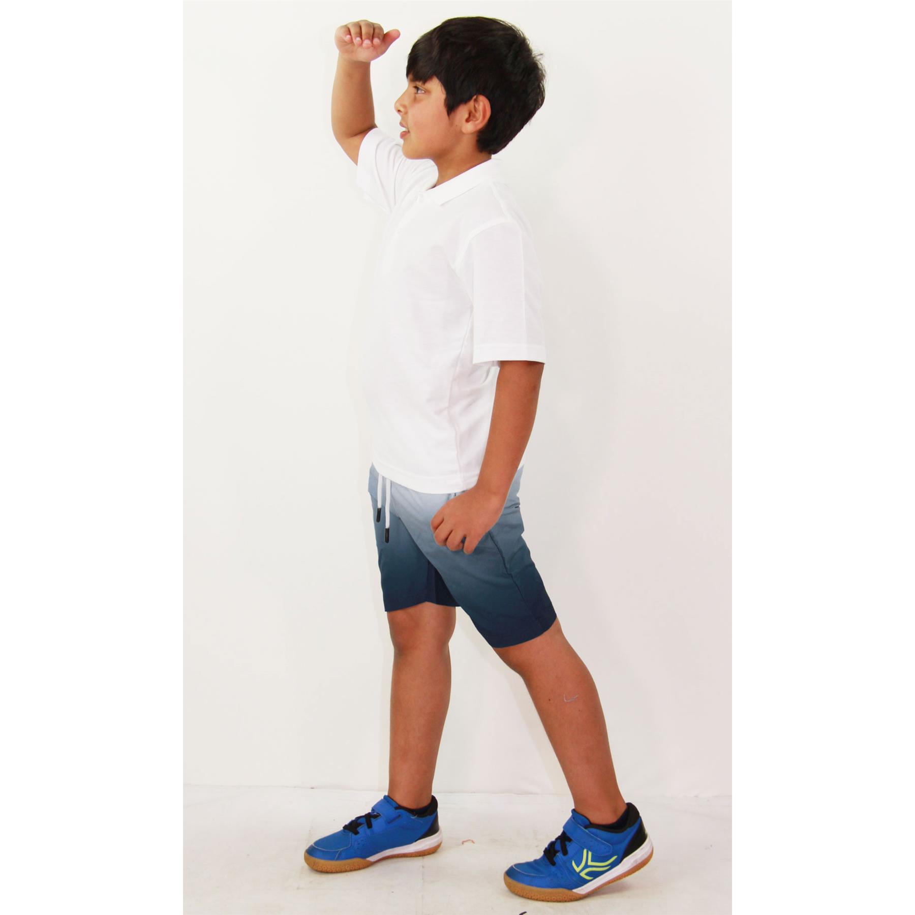 Kids Boys Girls Shorts Two Tone Navy Summer Chino Short Knee Length Half Pants