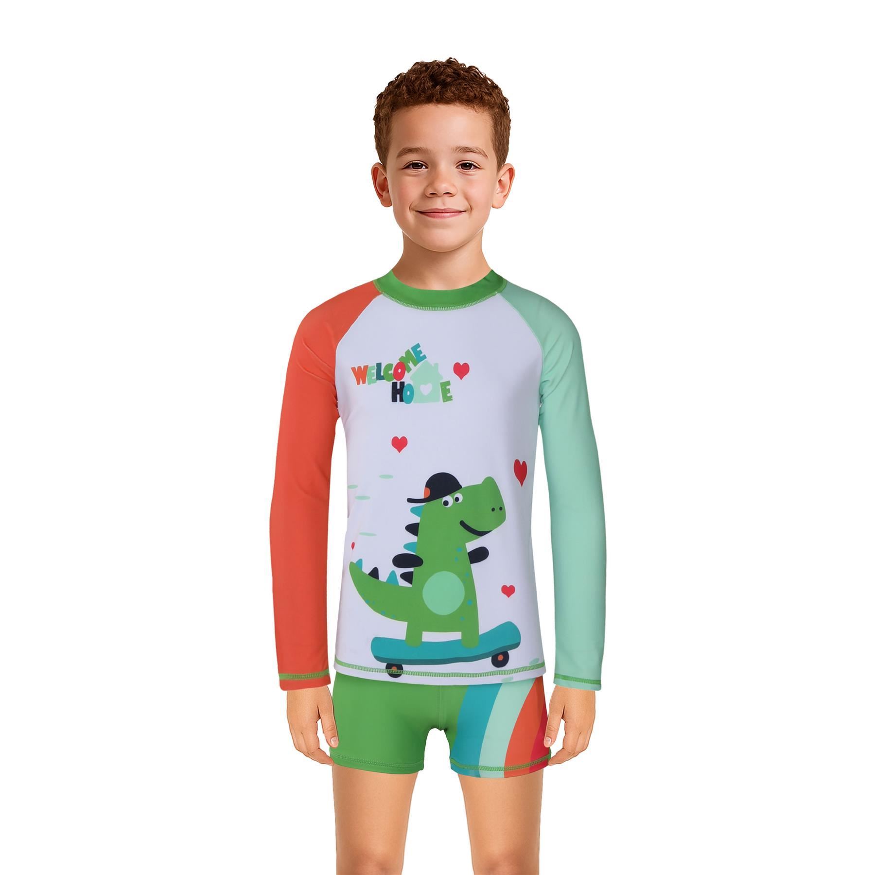 A2Z 4 Kids Boys Swimming Costume Kids Beach Bathing Swim Set Two Piece Swimsuit - Picture 25 of 79