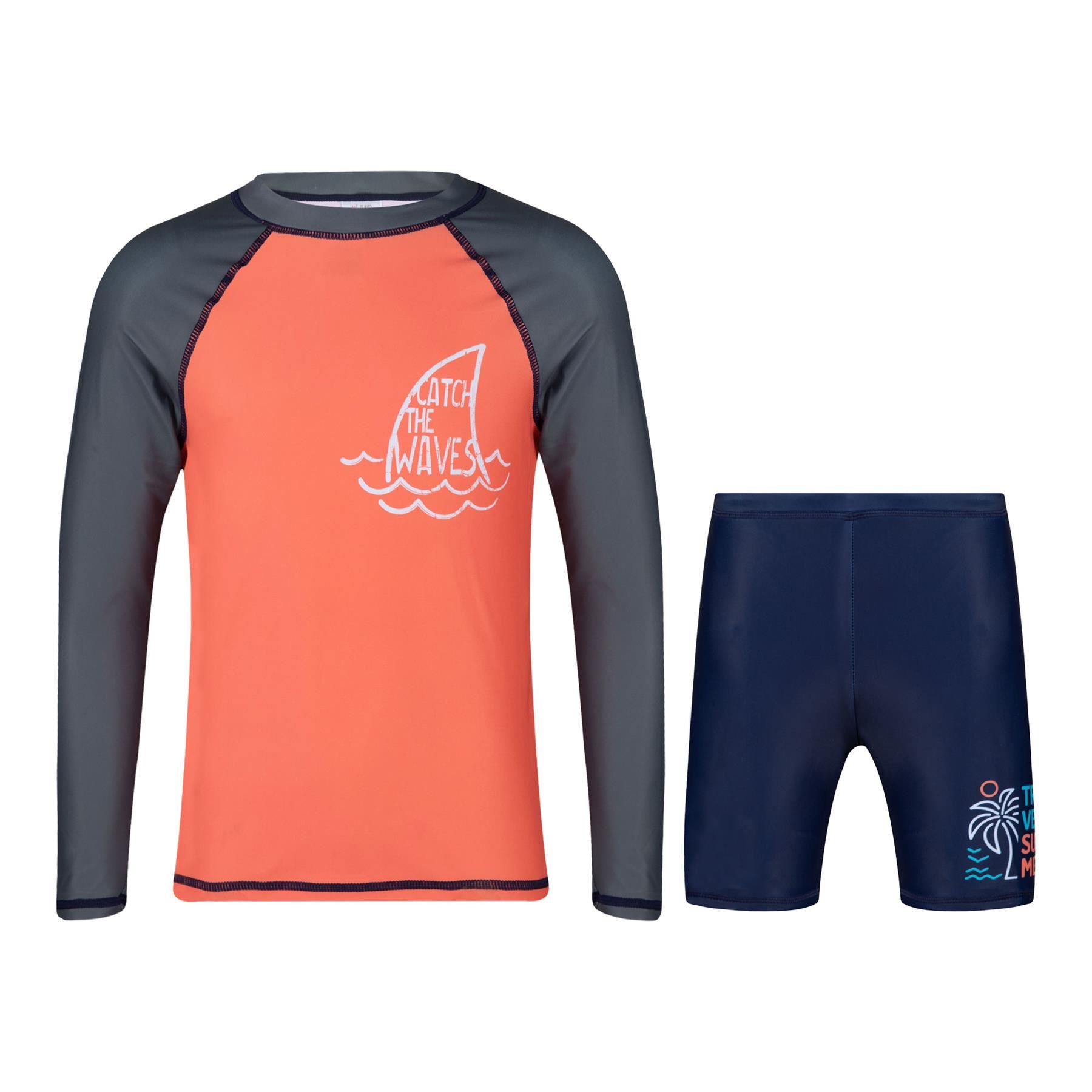 A2Z 4 Kids Boys Swimming Costume Kids Beach Bathing Swim Set Two Piece Swimsuit - Picture 17 of 79