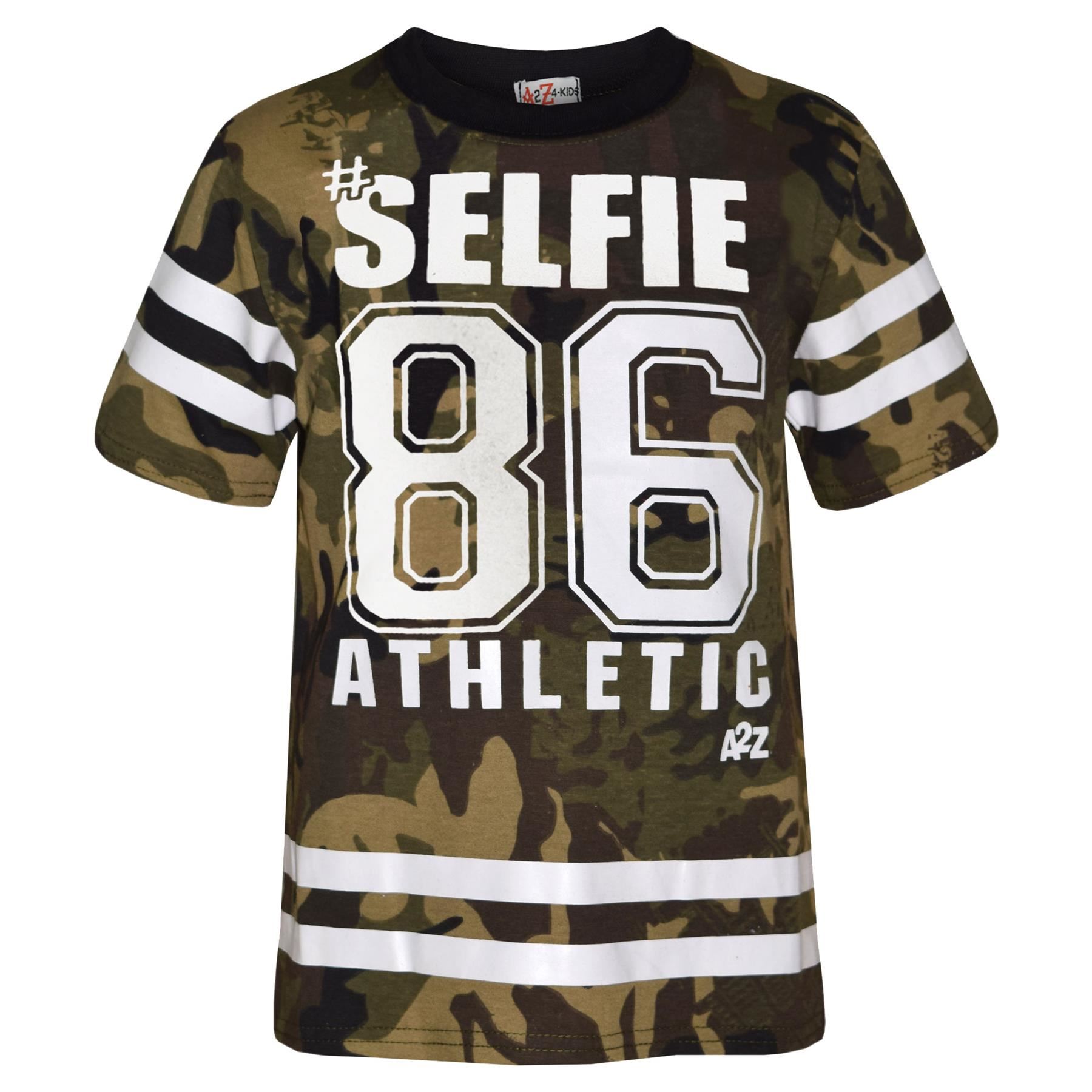 Set maglietta e pantaloni mimetici #Selfie 86 designer bambino ragazzo 7-13 anni - Foto 12 di 24