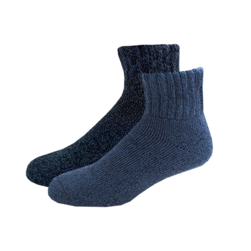 A2Z Mens 2 Pack Slipper Grip Sock Non Slip Comfortable For Daily Wear Cosy Socks - Picture 3 of 6