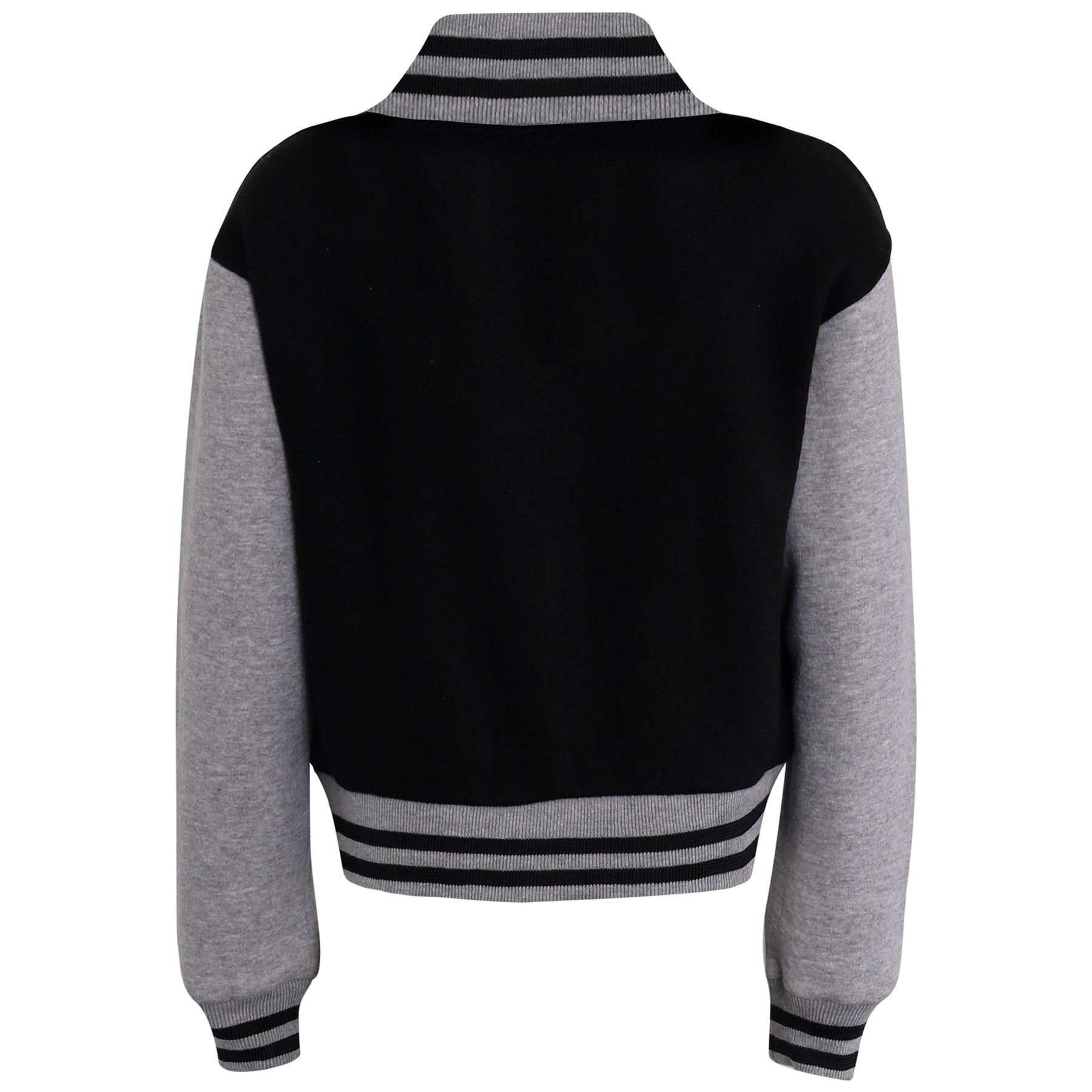 Kids B.B Plain Jacket Varsity Style Long Sleeve Coat Girls Boys Age 2-13 Years - Picture 18 of 106