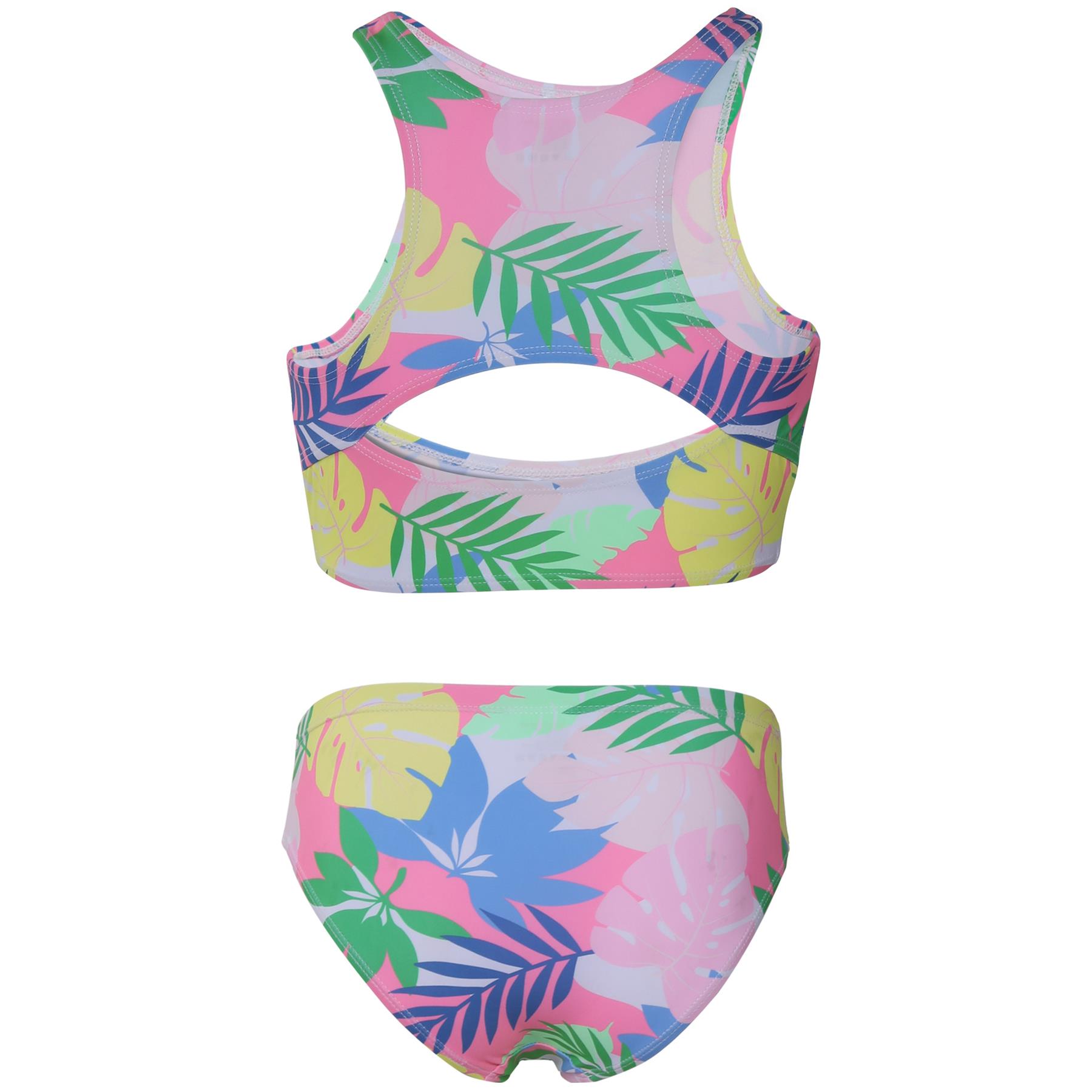 A2Z 4 Kids Girls Two-Piece Swimming Suit Tropical Leaf Swimwear Summer Outfit - Produktbild 3