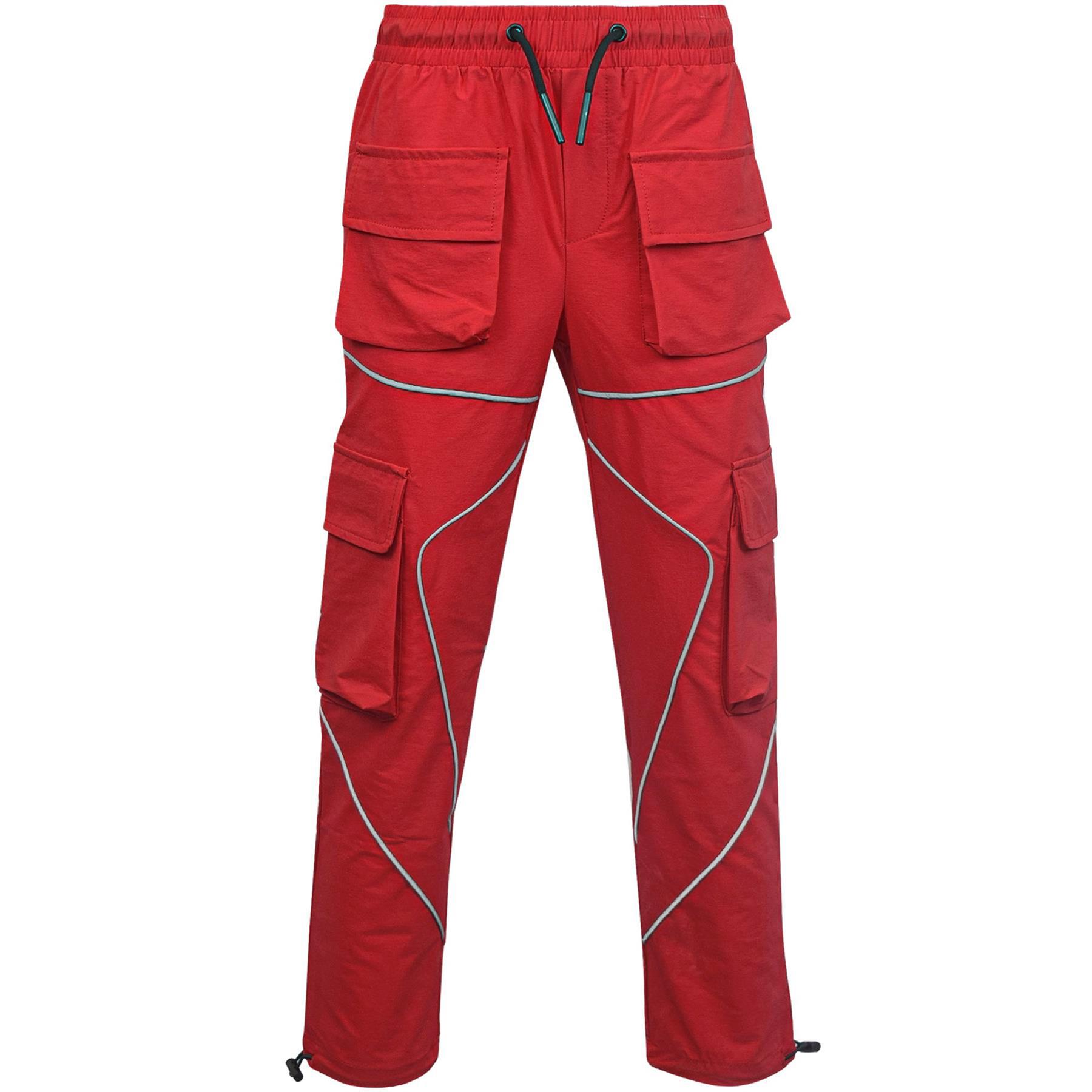 Kids Girls Cargo Trousers Elasticated Waist Straight Fit Joggers Activewear Pant - Picture 7 of 11