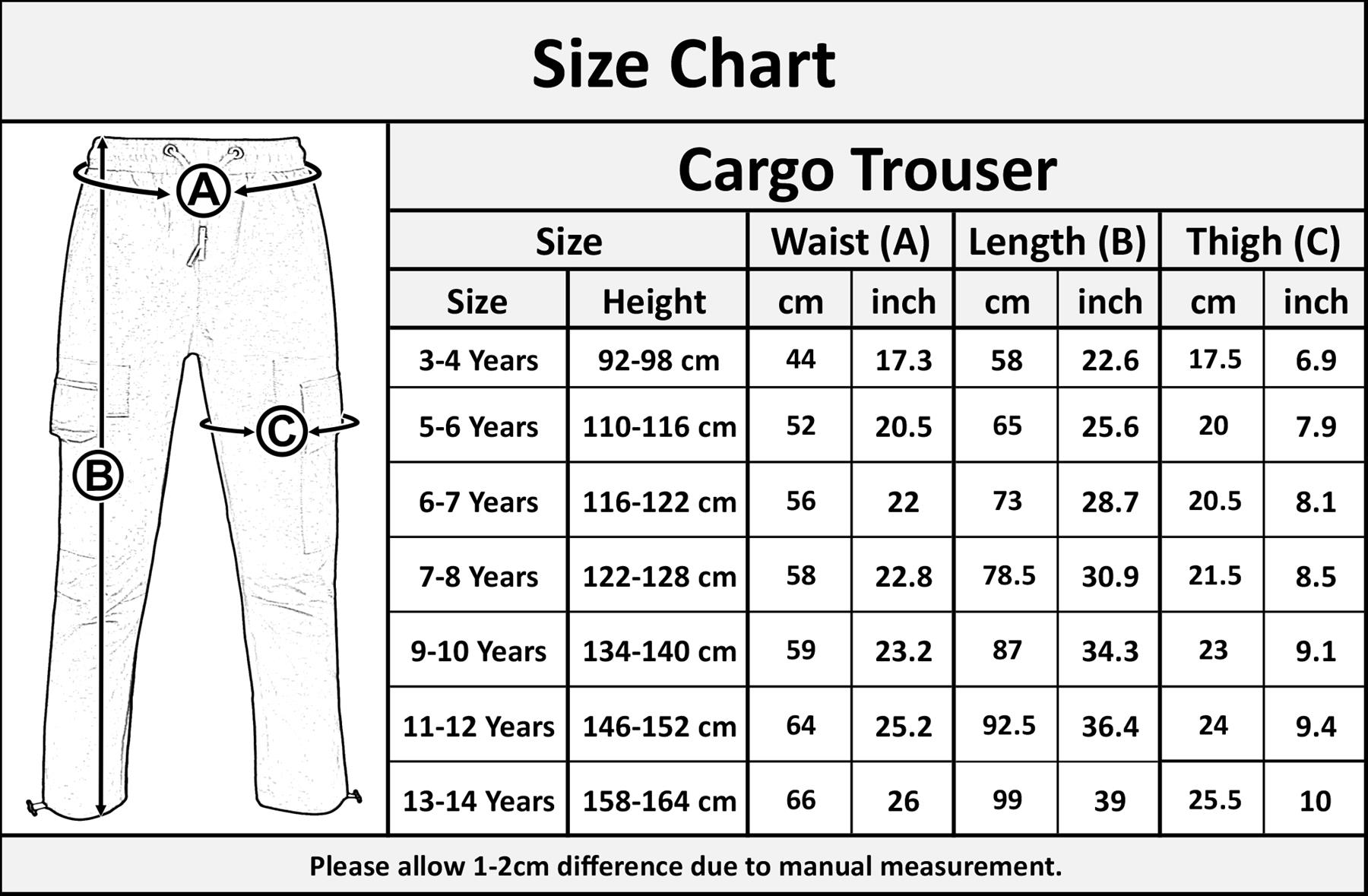 A2Z 4 Kids Boys Active Cargo Trousers Elasticated Waist Slim Fit Joggers Pants - Picture 7 of 11