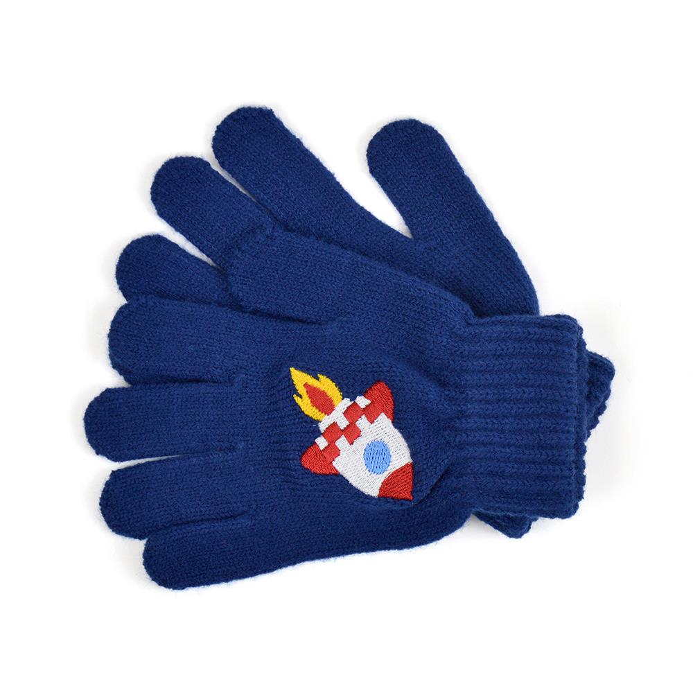 Boys Gloves Winter Warm Thermal Magic Mitten One Size Embroidered Motifs Gloves - Picture 2 of 3