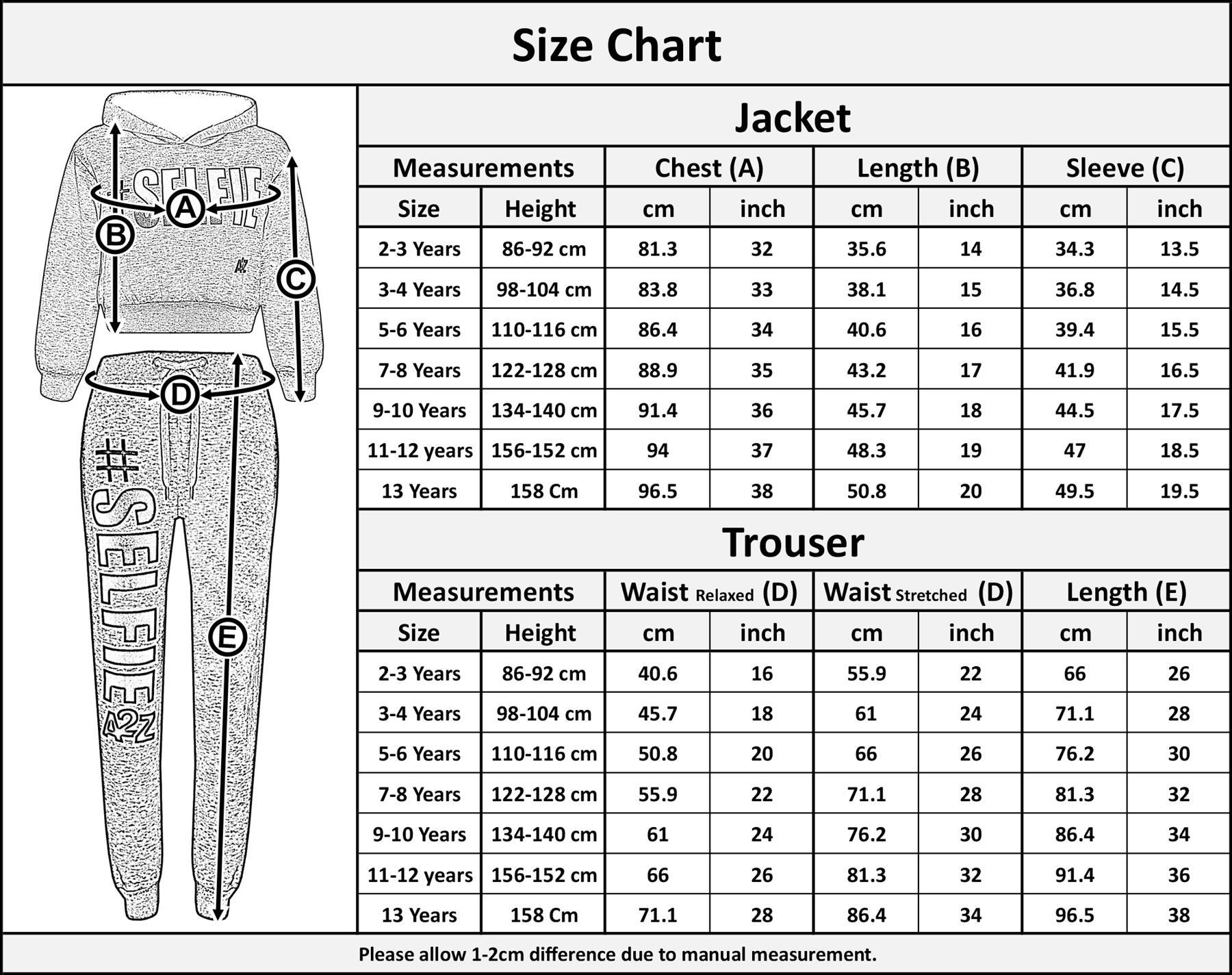 Kids Girls Tracksuit #Selfie Camouflage Charcoal Hooded Crop Top Bottom Jog Suit - Picture 9 of 9