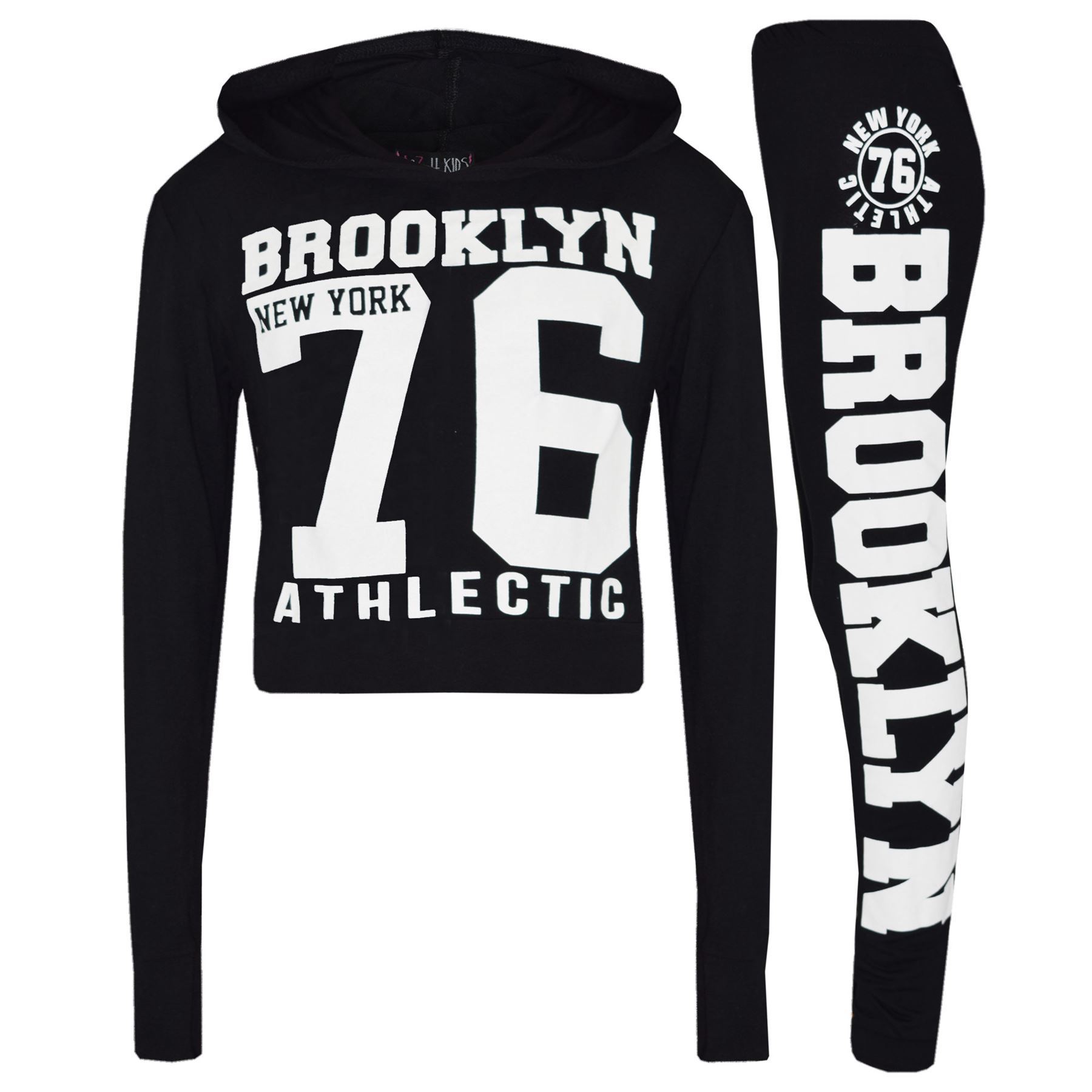 Conjunto de ropa de salón y leggings con capucha Brooklyn 76 para niñas 7-13 años - Imagen 12 de 68