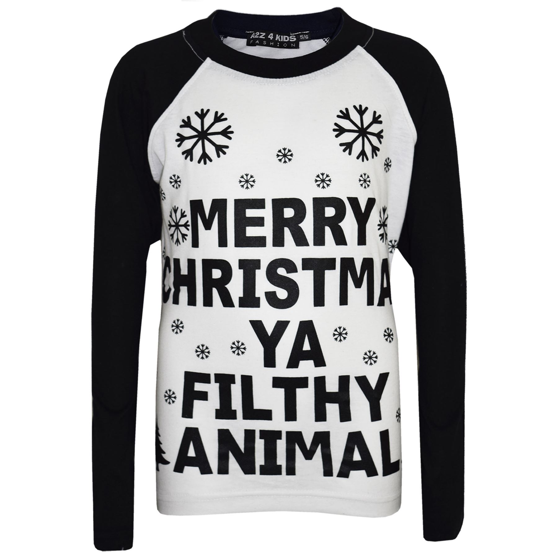 Kids Girls PJS Designer/'s Ya Filthy Animal Lilac Christmas Pyjamas Age 2-13 Year