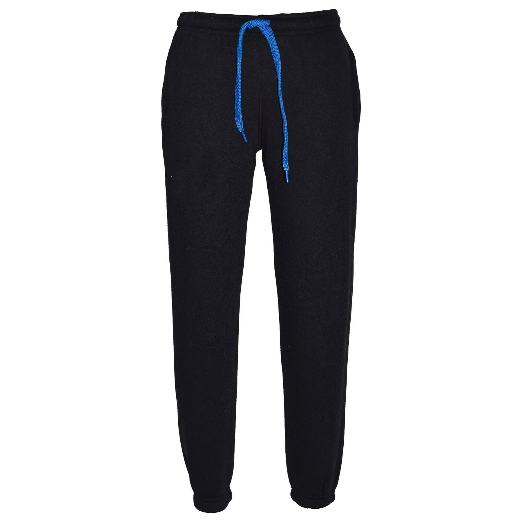 Kids Unisex Plain Tracksuit Contrast Hoodie with Joggers Sports Activewear Set - Picture 18 of 116