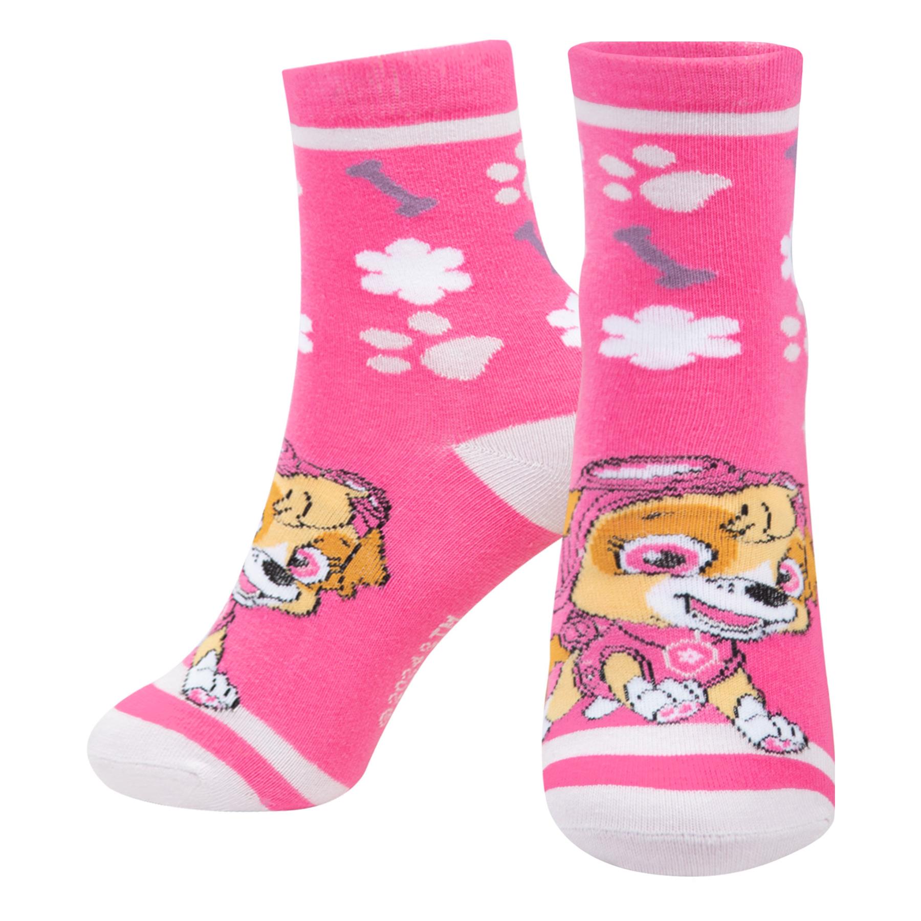 Kids Girls Socks Pack Of 3 Paw Patrol Ankle Socks Officially Licensed Soft Sock - Picture 3 of 5