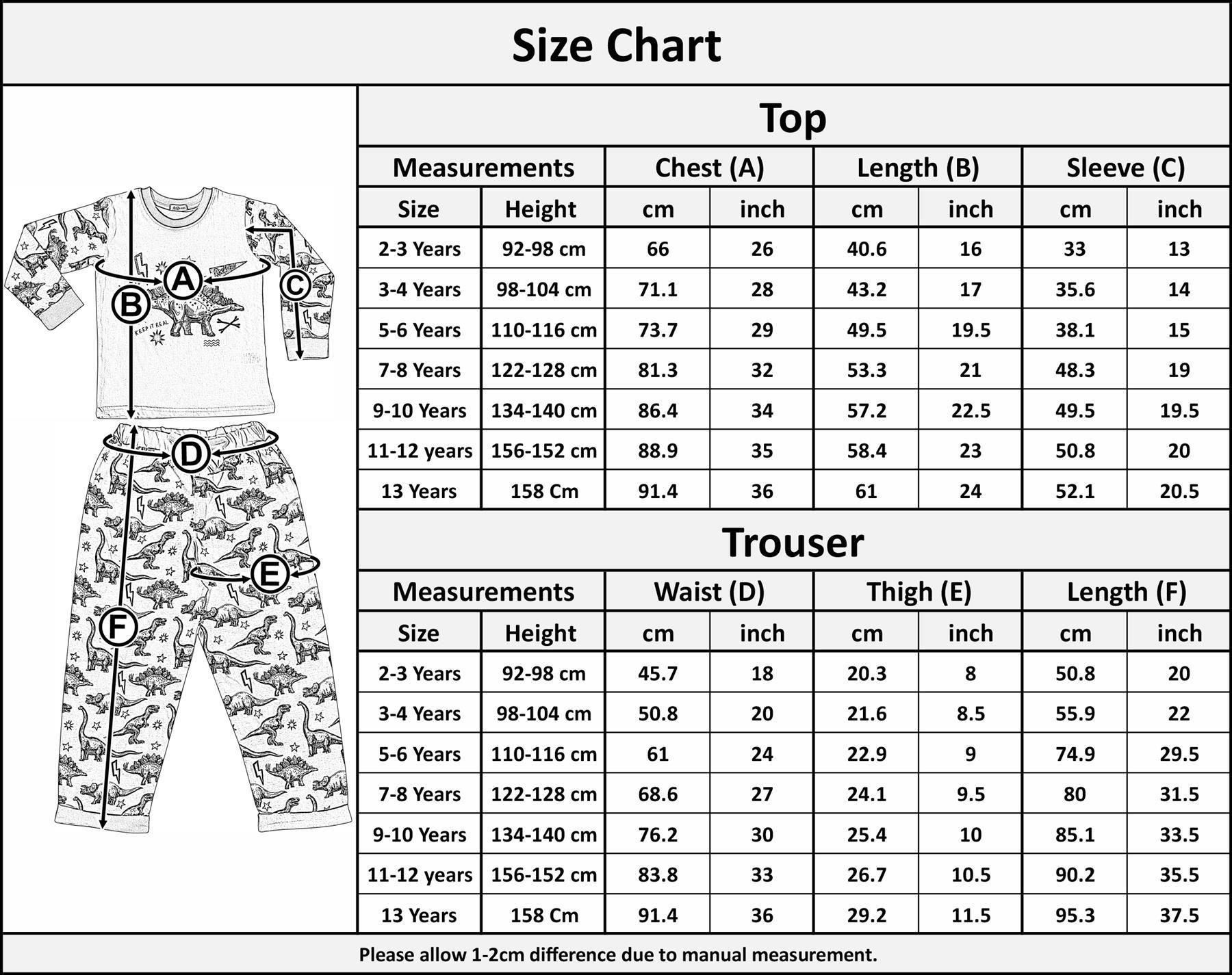 Kids Boys Dinosaur Pyjamas Children PJs 2 Piece Dino Set Lounge Suit - Picture 17 of 17