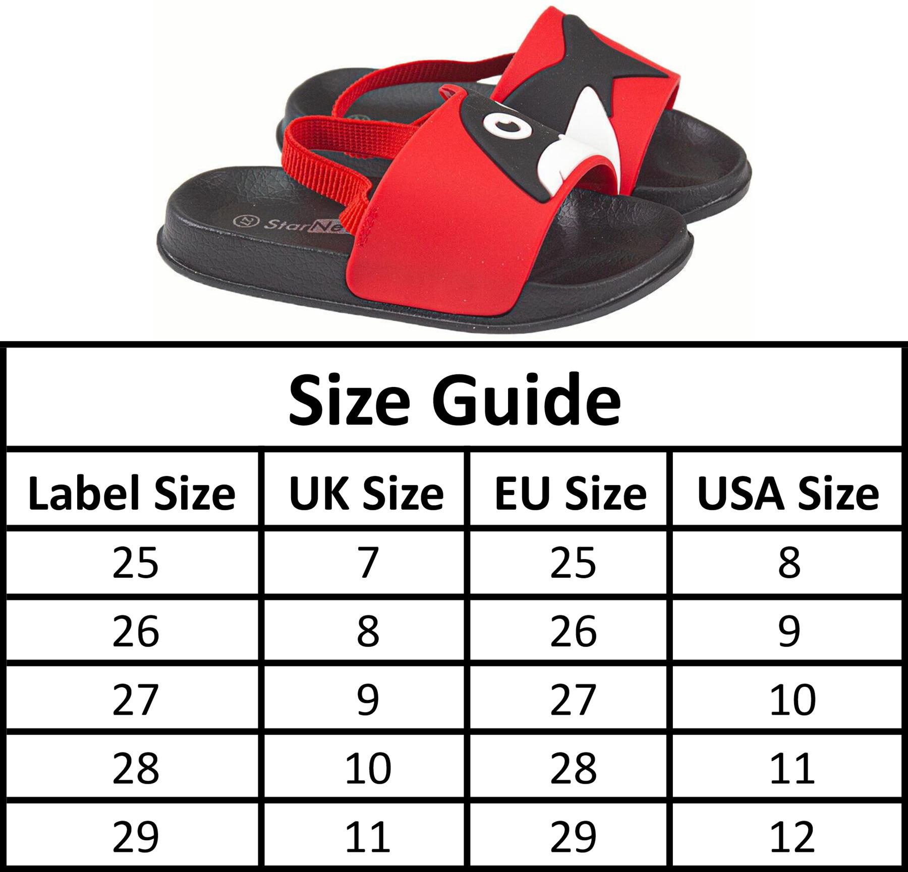 A2Z 4 Kids Girls Boys Pool Slides with Support Strap for Unisex Comfort Slippers - Picture 10 of 10