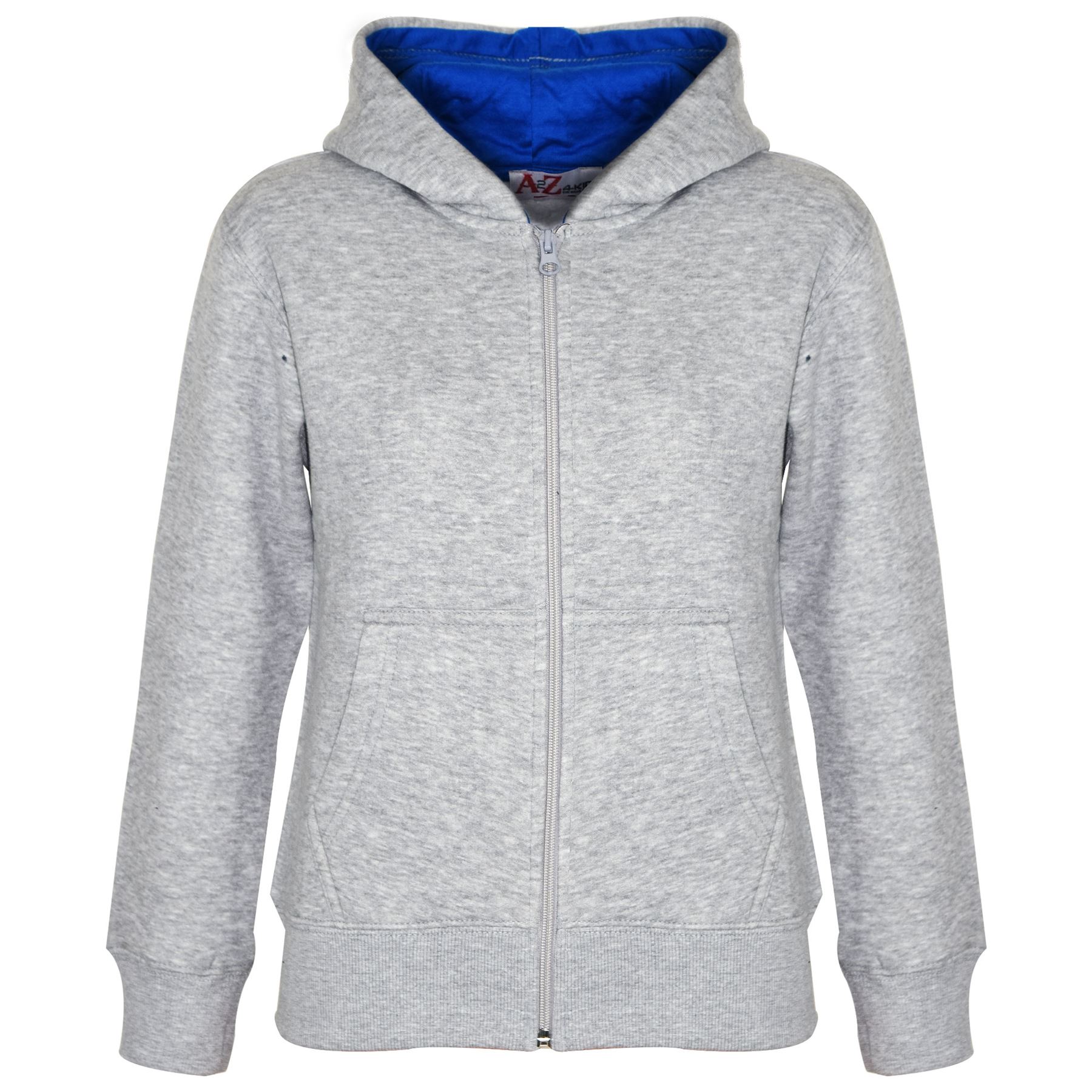 Kids Unisex Plain Tracksuit Contrast Hoodie with Joggers Sports Activewear Set - Picture 52 of 116