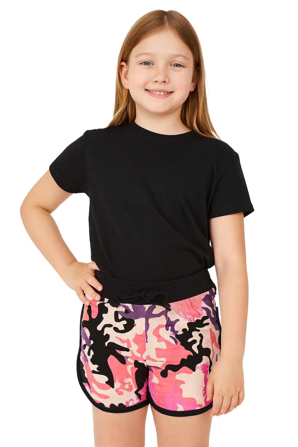 Girls Shorts 100% Cotton Dance Sports Summer Hot Short Lightweight Pants 2-13 - Picture 27 of 138
