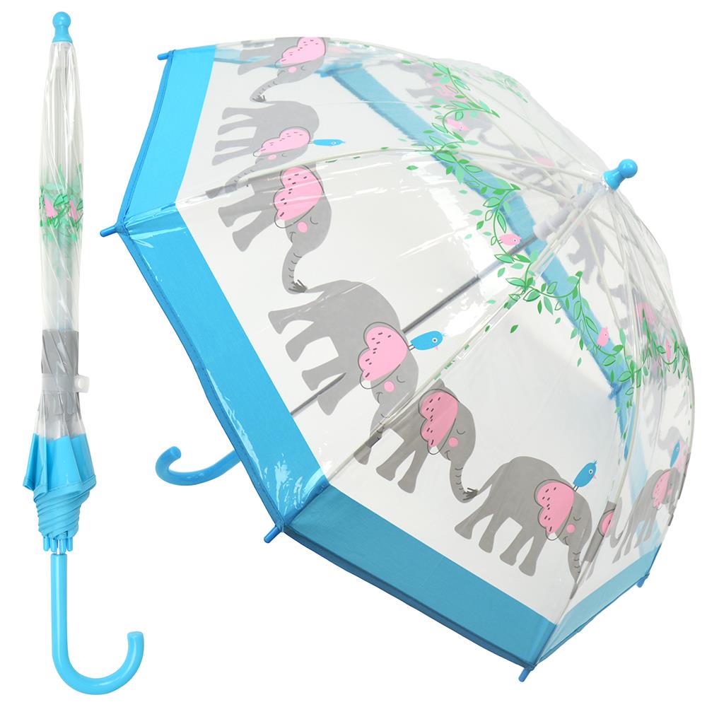 A2Z Kids POE Clear Dome Umbrella Wind and Rain Resistant Outdoor Travel Brolly - Picture 16 of 57