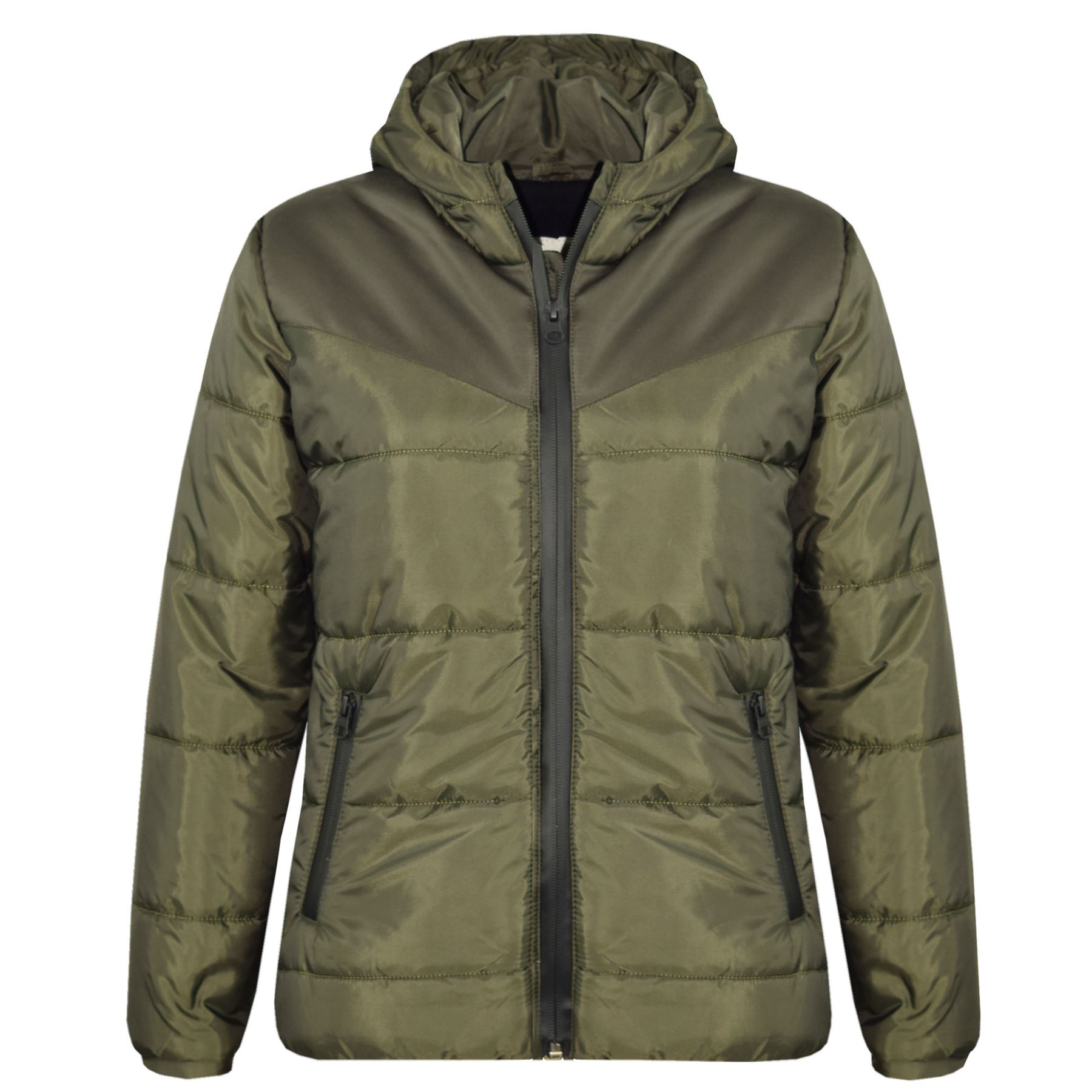 Kids Jacket Boys Girls Padded Puffer Bubble Zipped Hooded Warm Thick Coats 3-1 - Picture 2 of 5