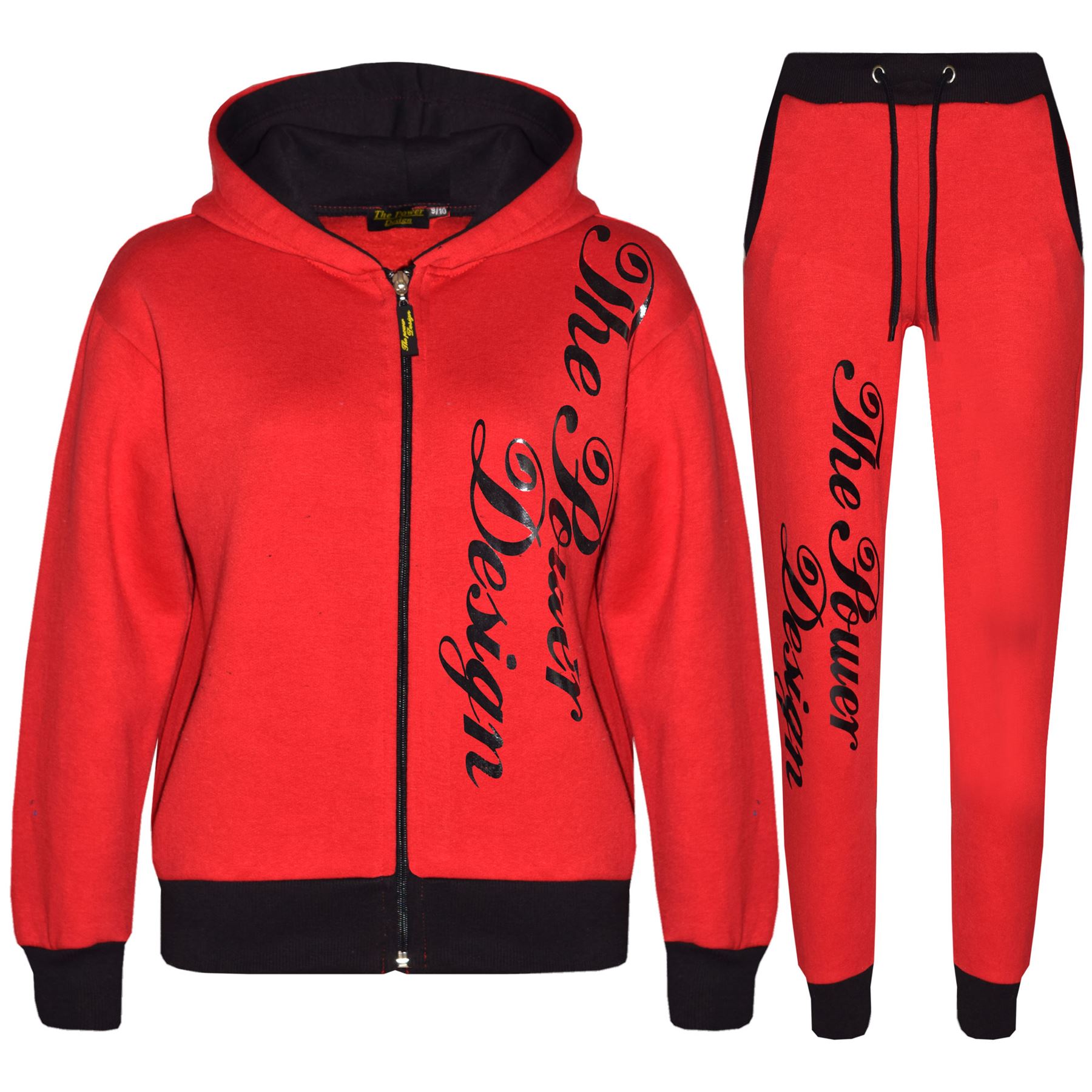 girls red tracksuit