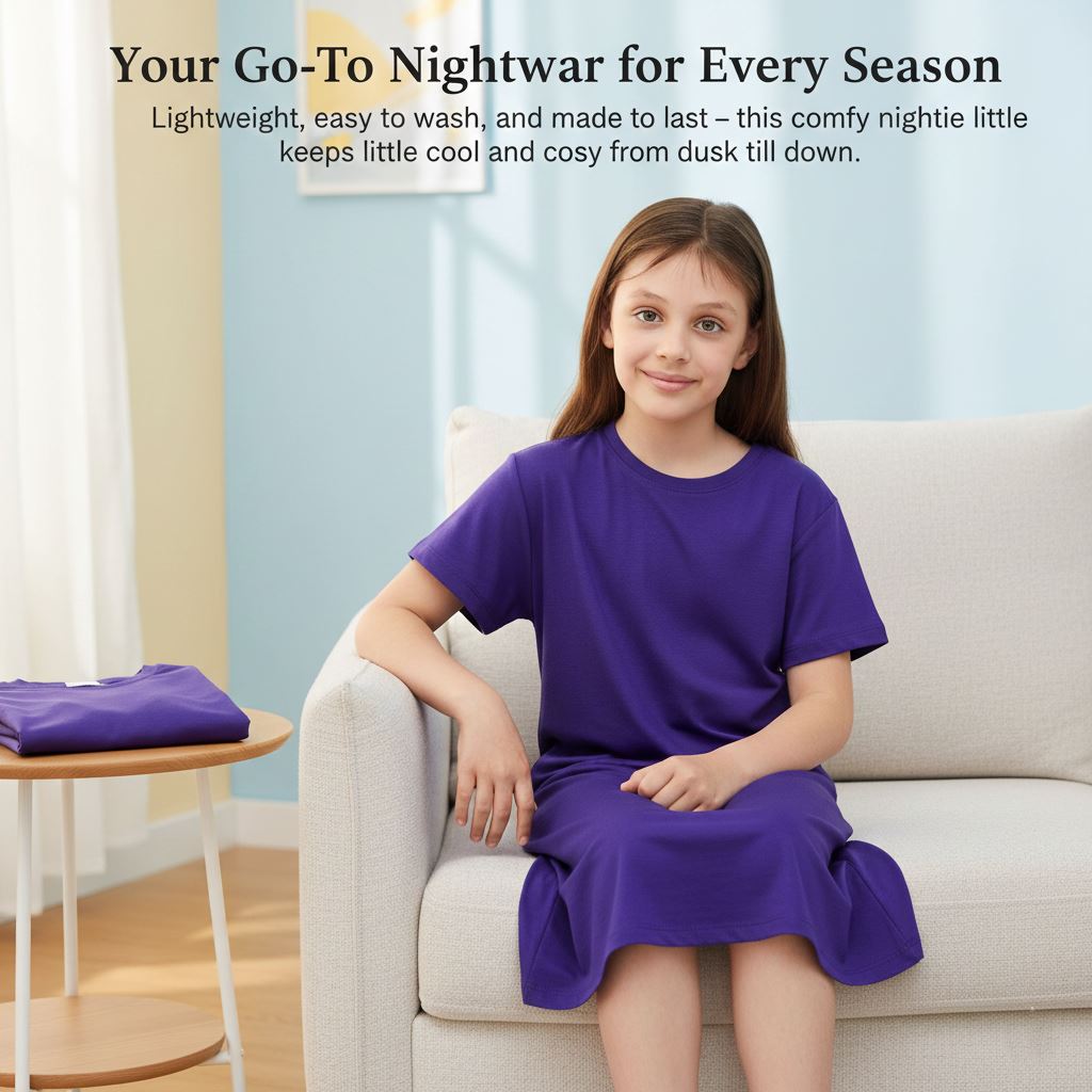 Robe De Nuit Enfant Gymboree - Slumber Party - Fille 7-8 Ans - Violette - NEUVE