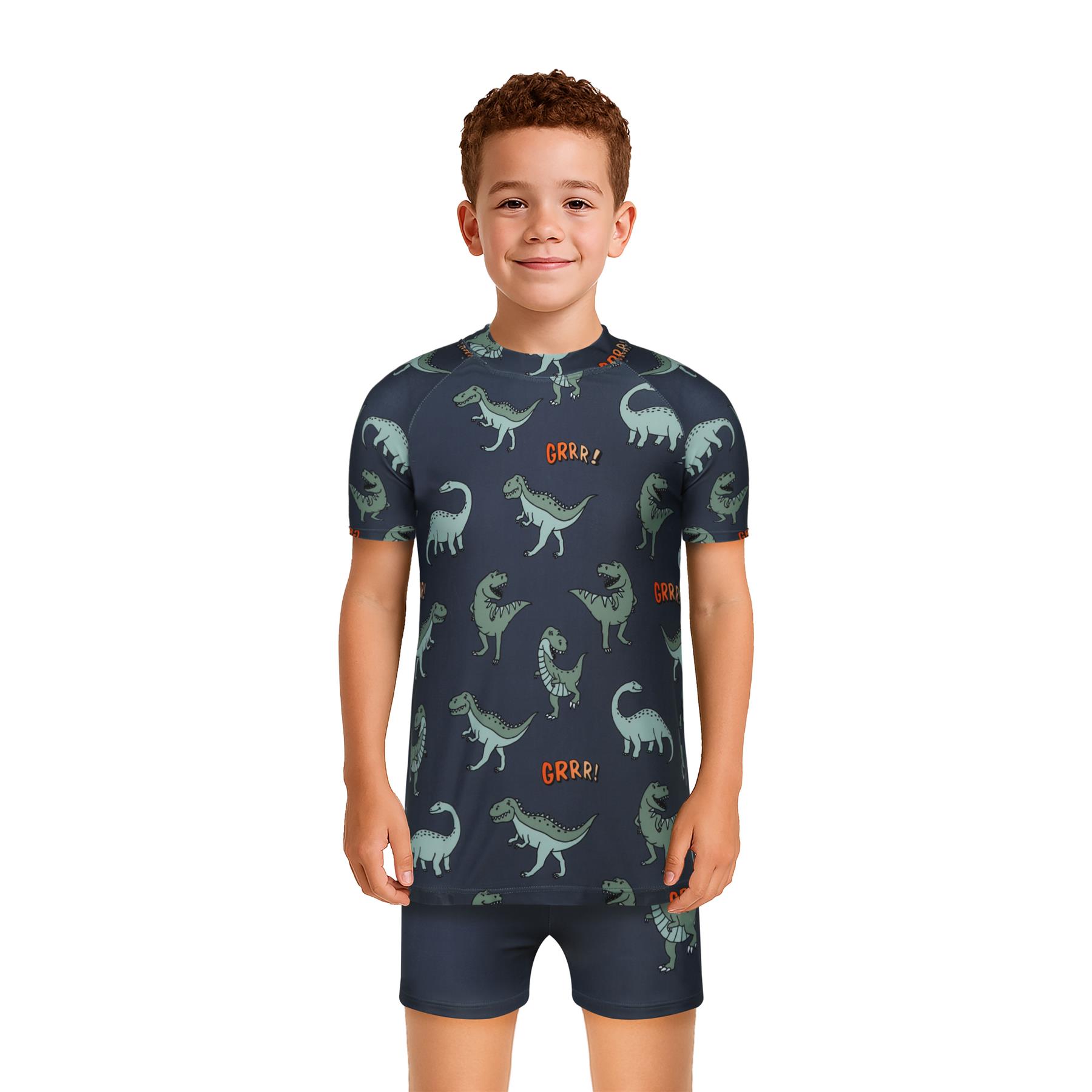 A2Z 4 Kids Boys Swimming Costume Kids Beach Bathing Swim Set Two Piece Swimsuit - Picture 32 of 79