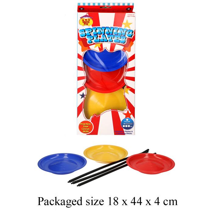 A2Z 4 Kinder 3 Spinnteller Stöcke Set Balancieren lernen Jonglieren Zirkustrick - Bild 4 von 4
