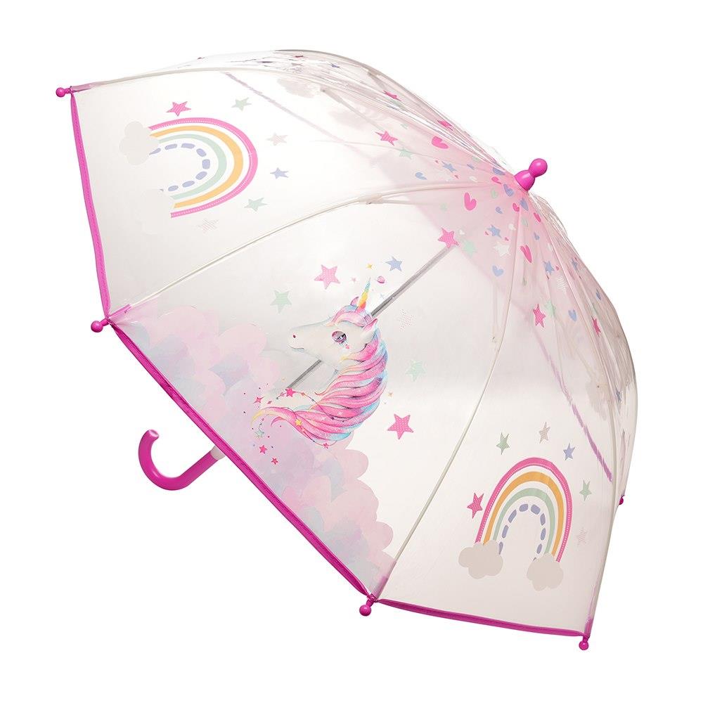A2Z Kids POE Clear Dome Umbrella Wind and Rain Resistant Outdoor Travel Brolly - Picture 53 of 57