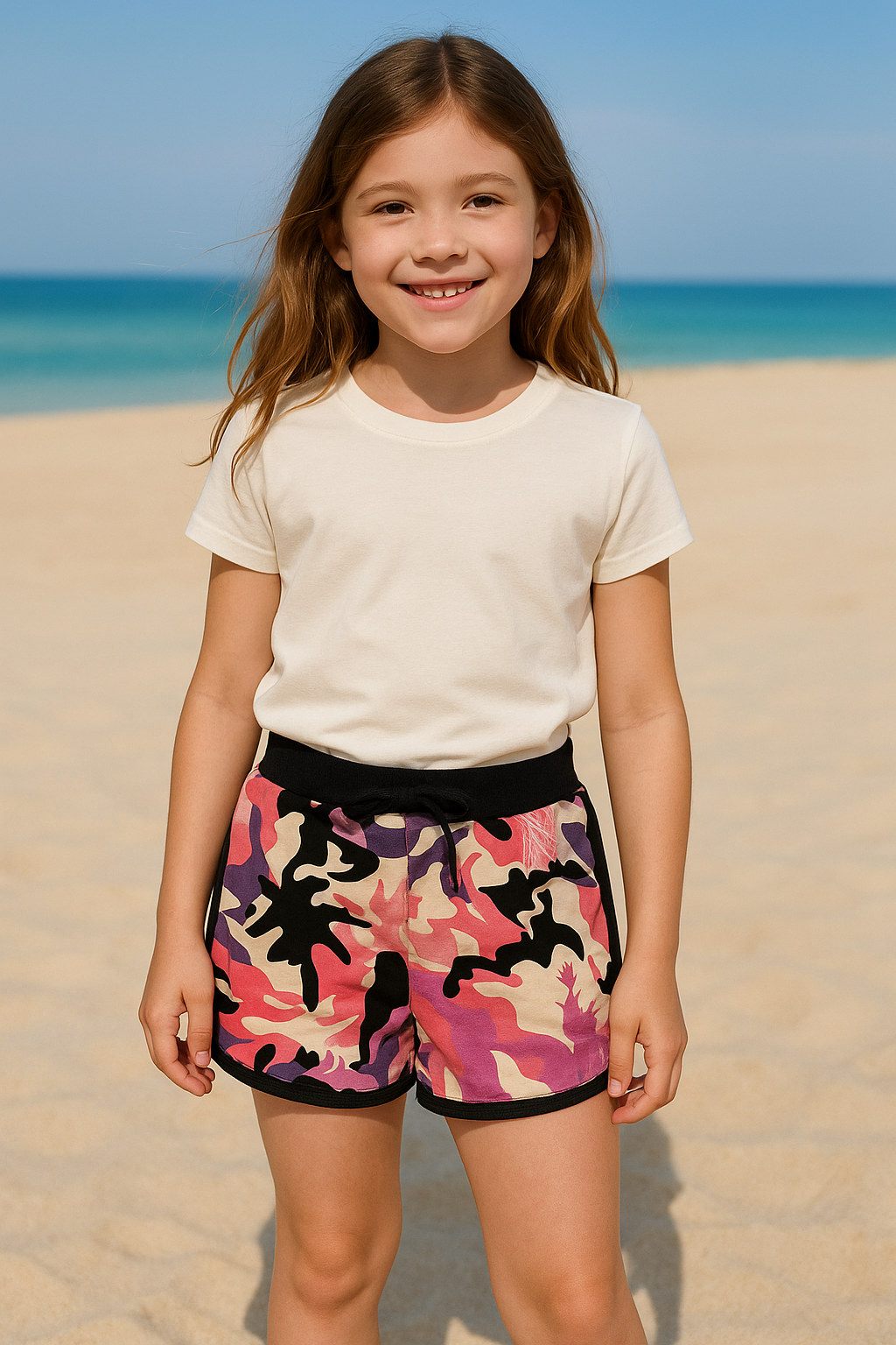 Girls Shorts 100% Cotton Dance Sports Summer Hot Short Lightweight Pants 2-13 - Picture 29 of 138