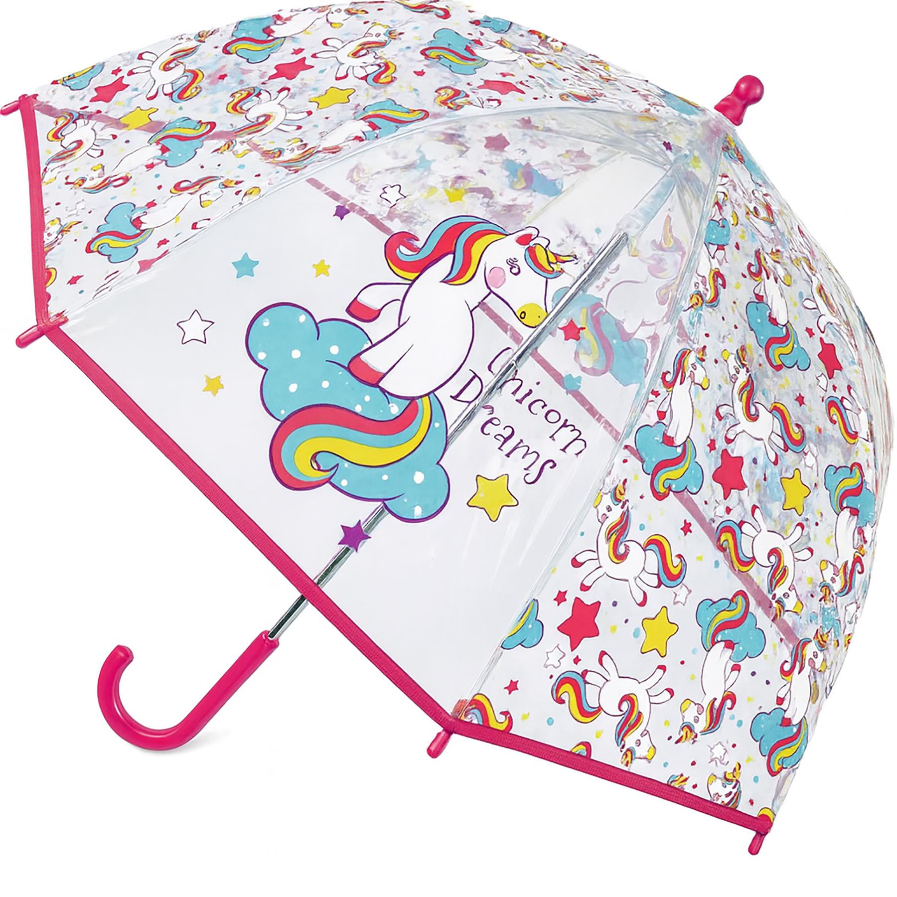 A2Z Kids POE Clear Dome Umbrella Wind and Rain Resistant Outdoor Travel Brolly - Picture 56 of 57