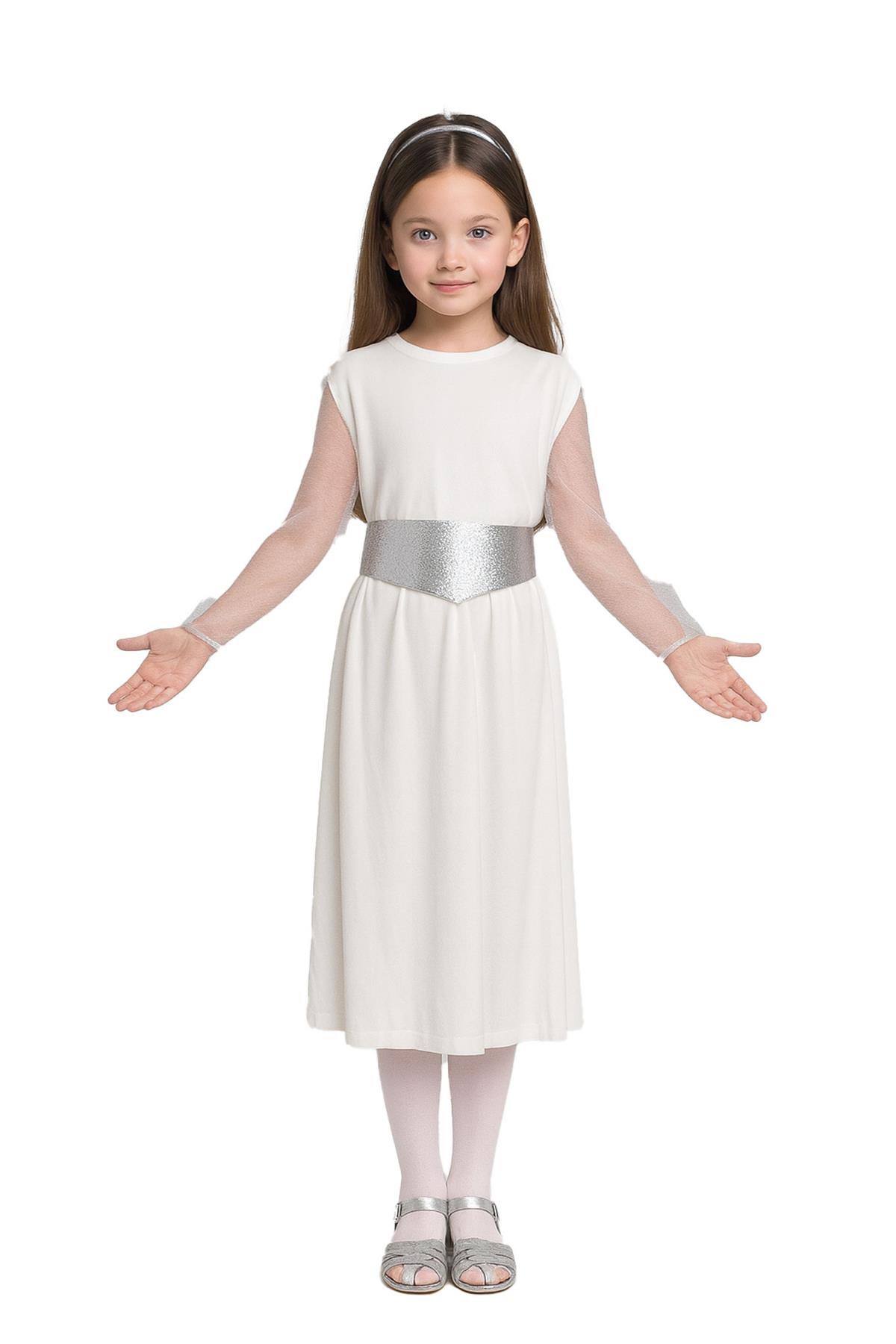 NEW Angel Nativity Dress, Belt and Halo Girls Christmas Fancy Dress Costume - Picture 4 of 21