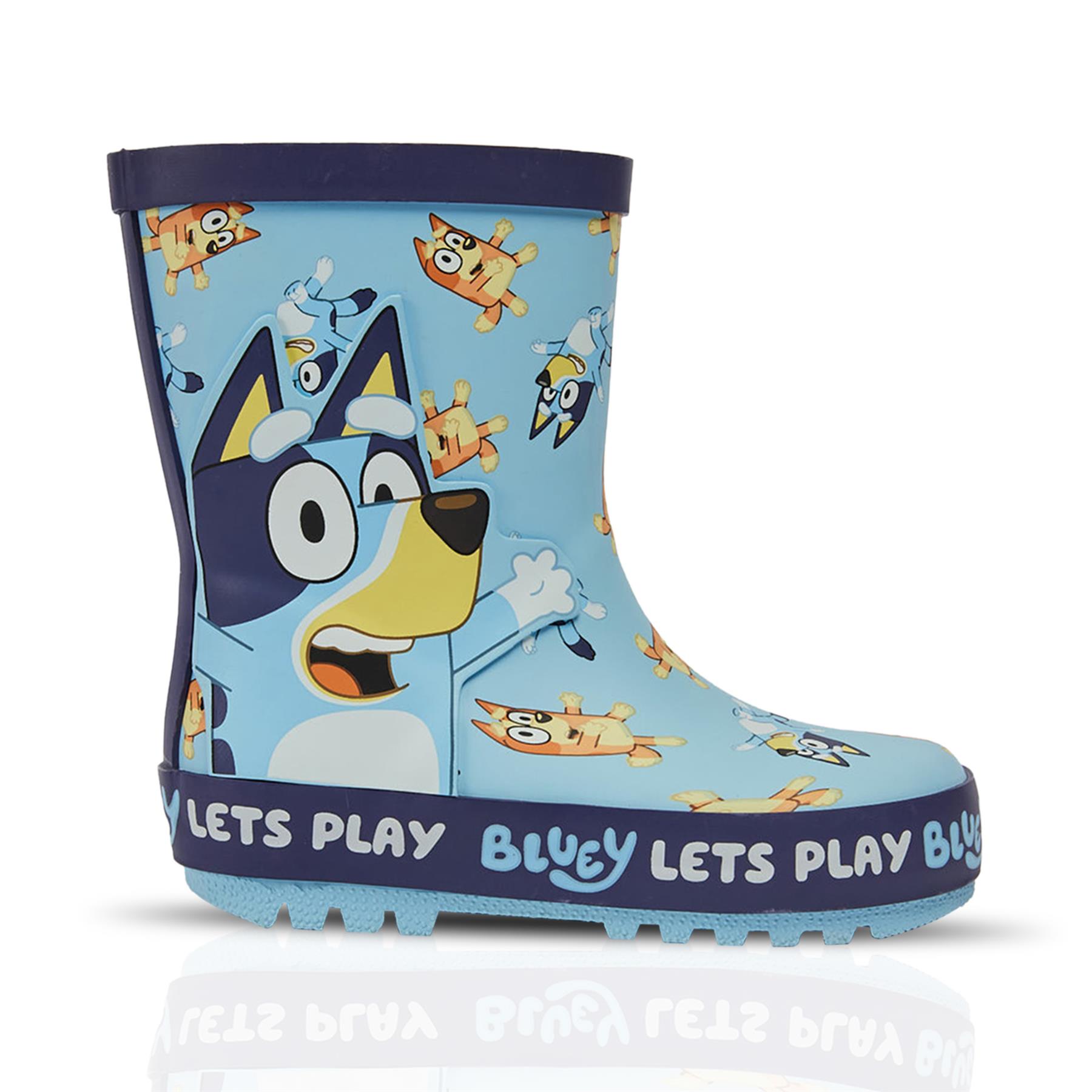Kinder Mädchen Jungen Gummistiefel Bluey Rubber Welly Regenstiefel Anti-Rutsch Gummistiefel - Bild 3 von 8