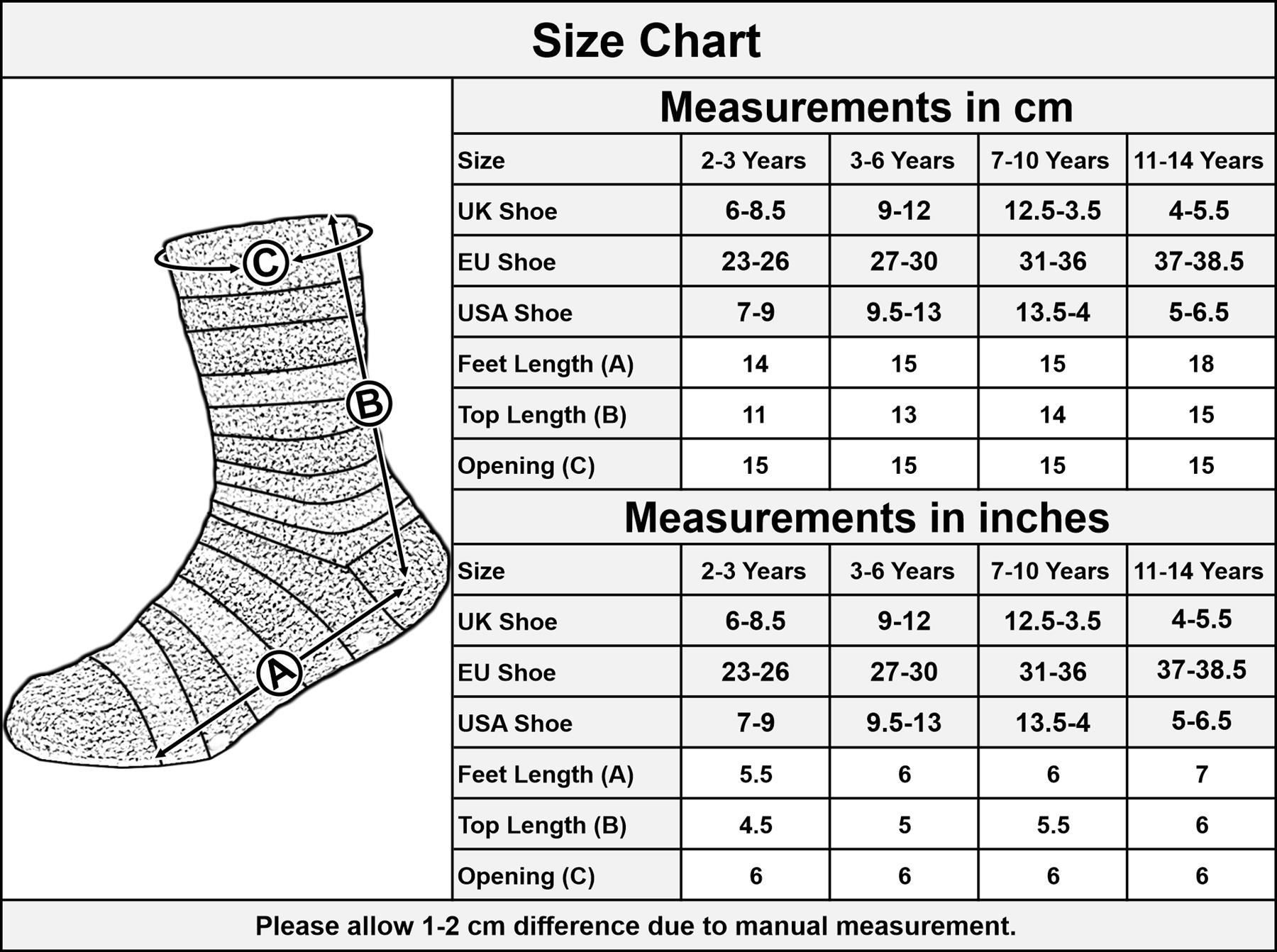 Kids Boys Cosy Thermal Socks Super Soft Fluffy Warm Non Skid Grippers Socks - Picture 9 of 9
