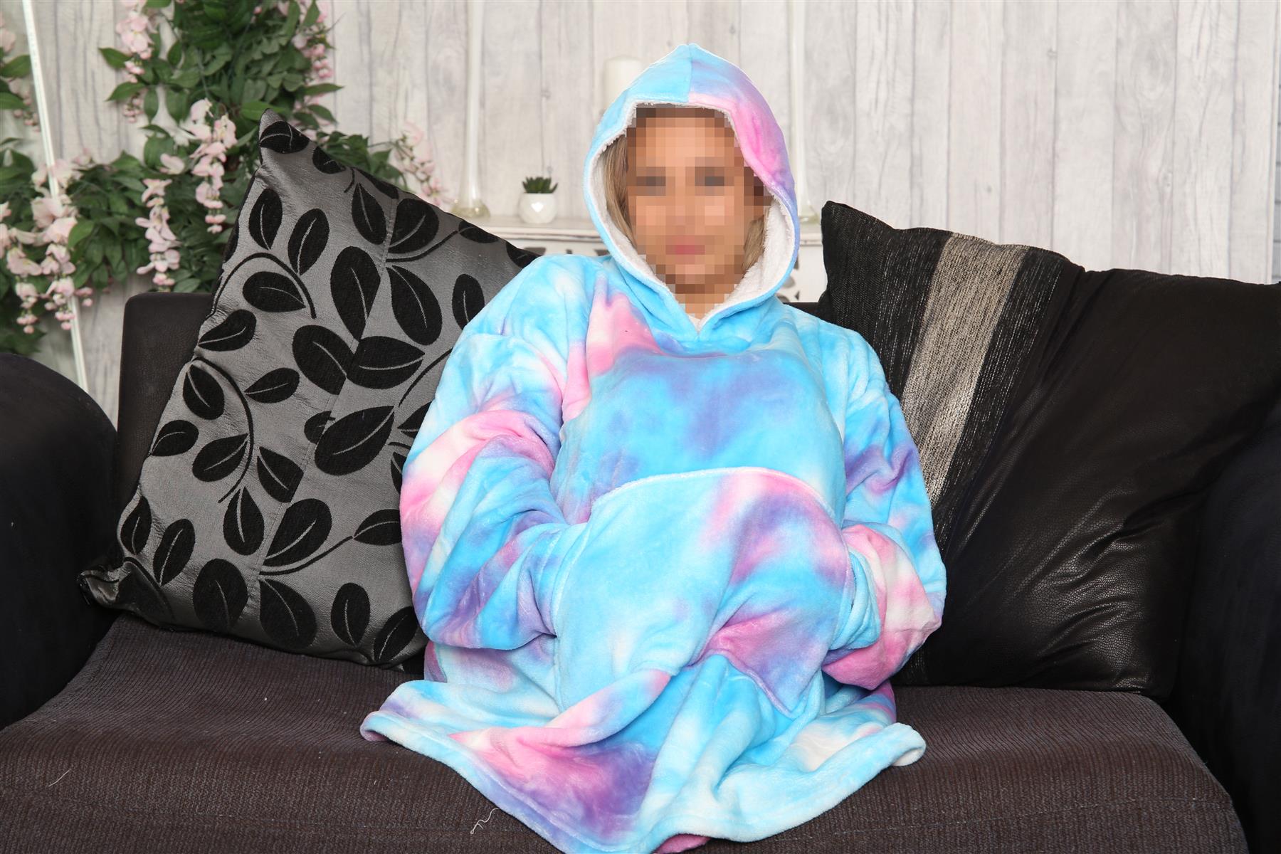 Unisex Men's Ladies Oversized Hoodie World Book Day Snuggle Super Soft Blanket - Picture 105 of 123
