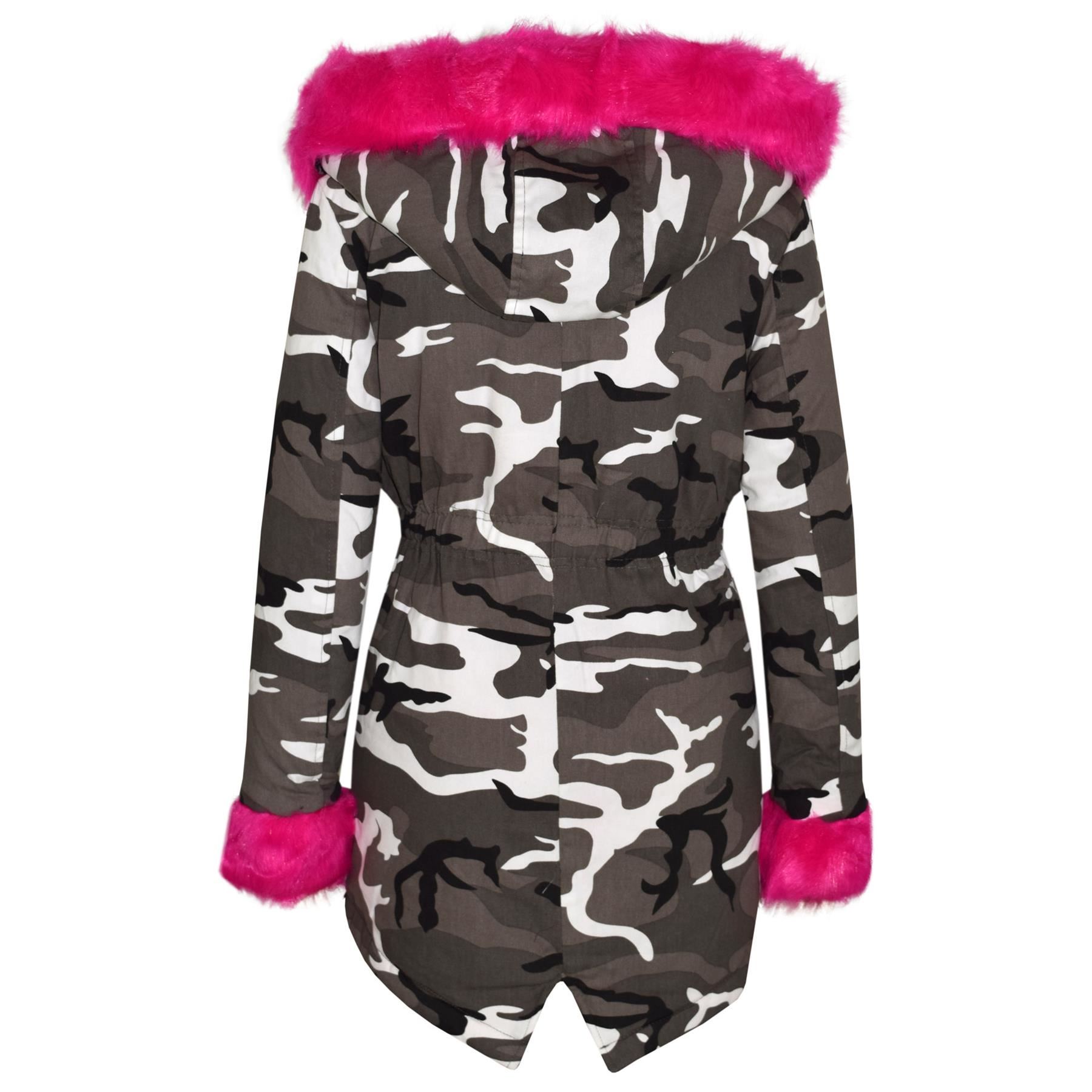Kinder Mädchen Kapuzen Jacke Rainbow Kunstpelz Parka Schule Outwear Mantel 2-13 Kinder Mädchen Kapuzen Jacke Rainbow Kunstpelz Parka Schule Outwear Mantel 2-13